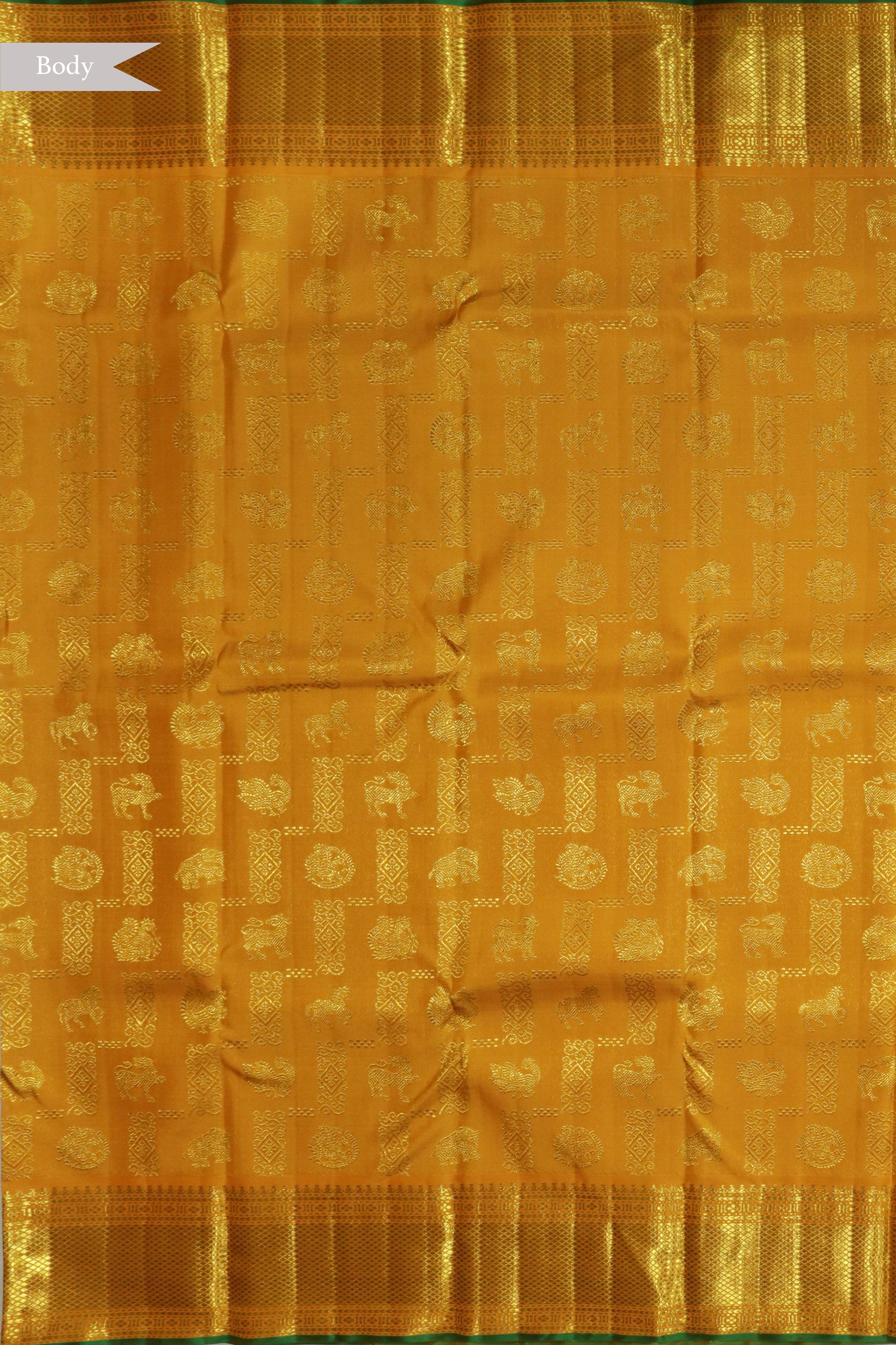 Yellow Kanchivaram Silk Saree