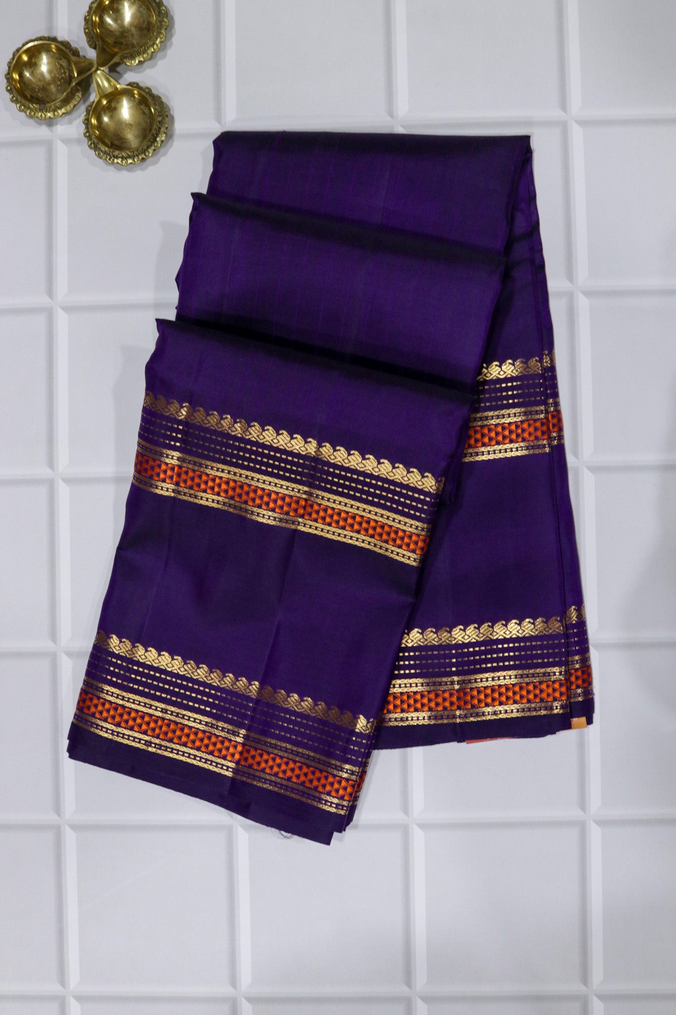 Royal Purple Kanchivaram Silk Saree