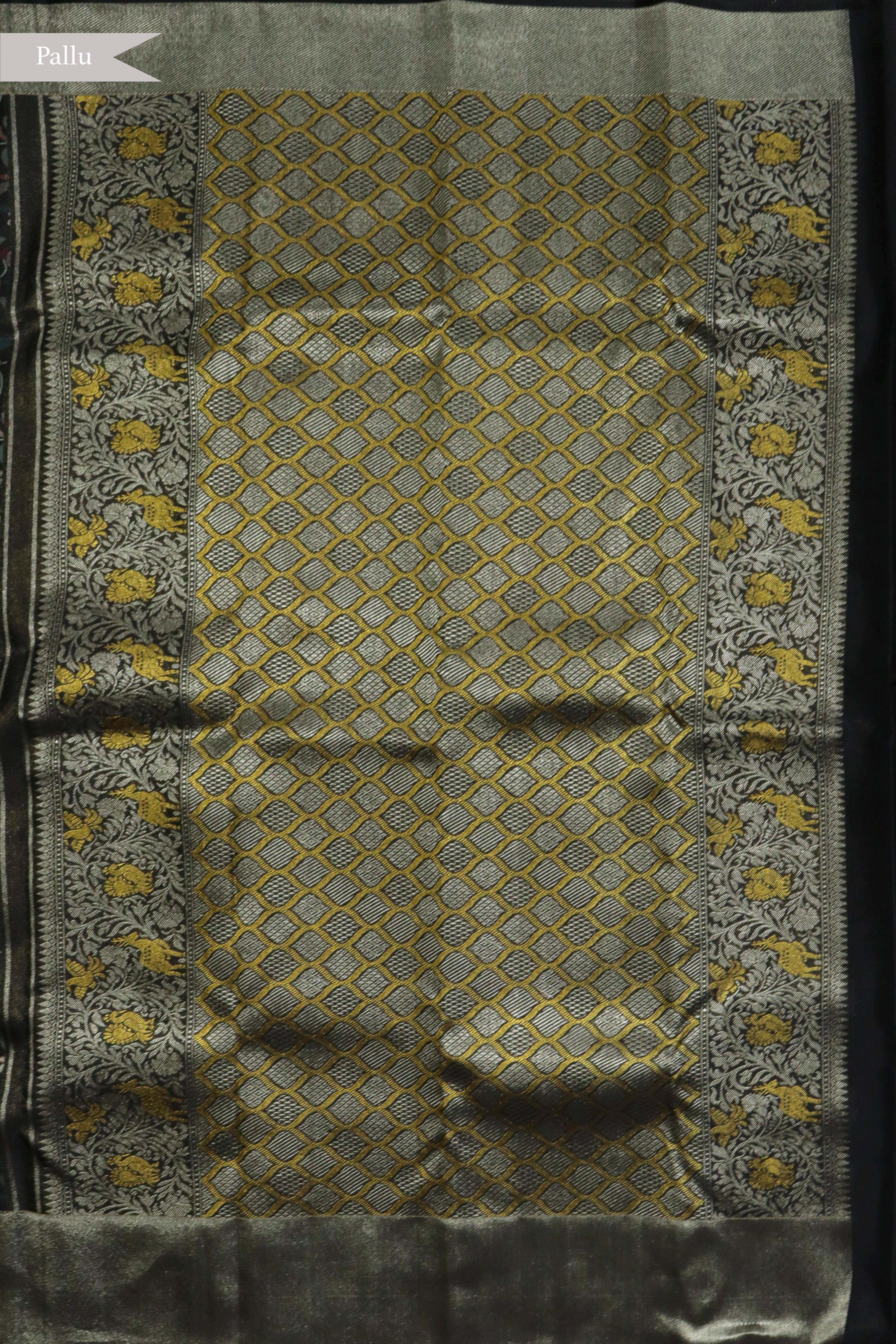 Black Kanchivaram Silk Saree
