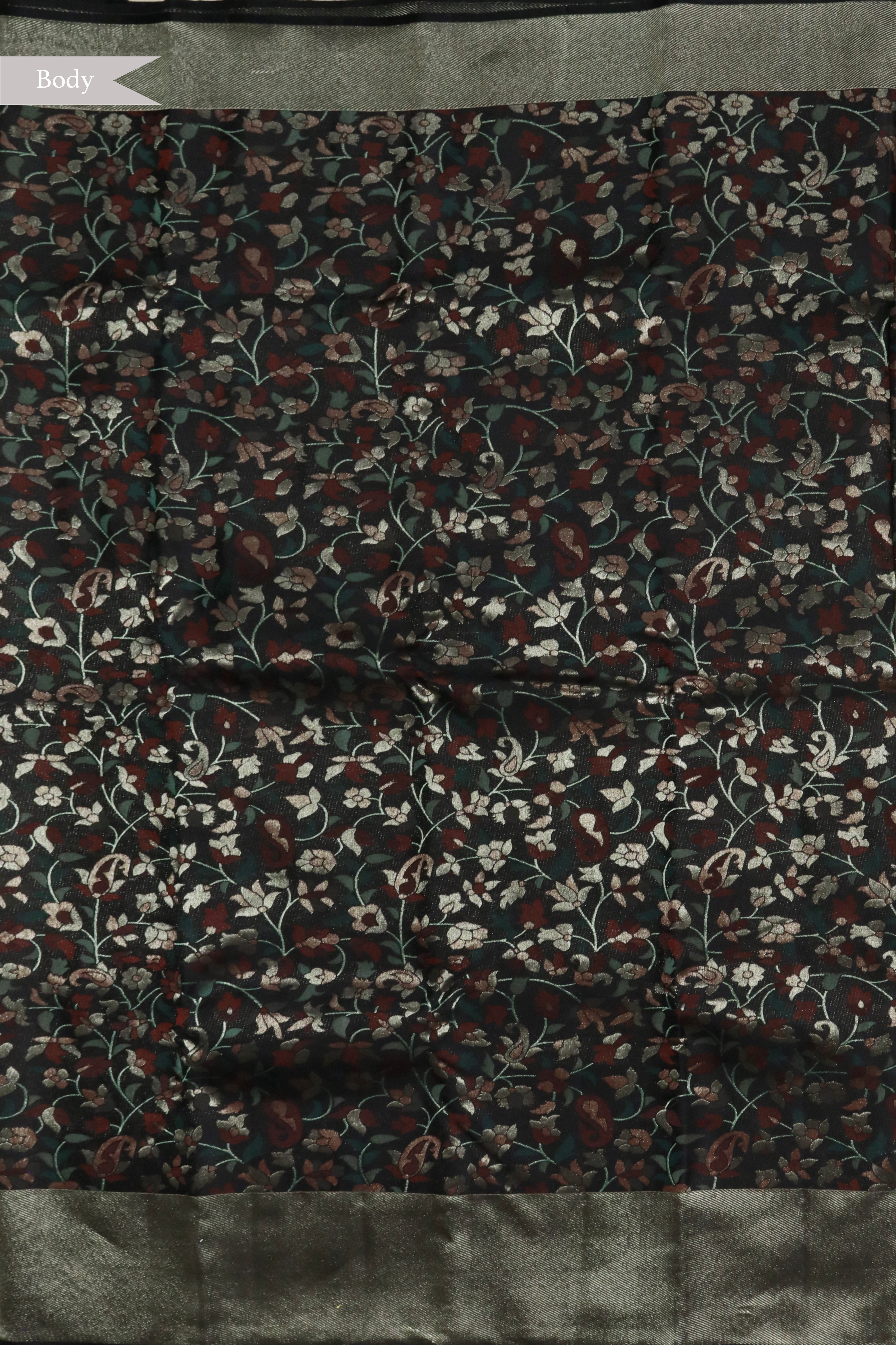 Black Kanchivaram Silk Saree