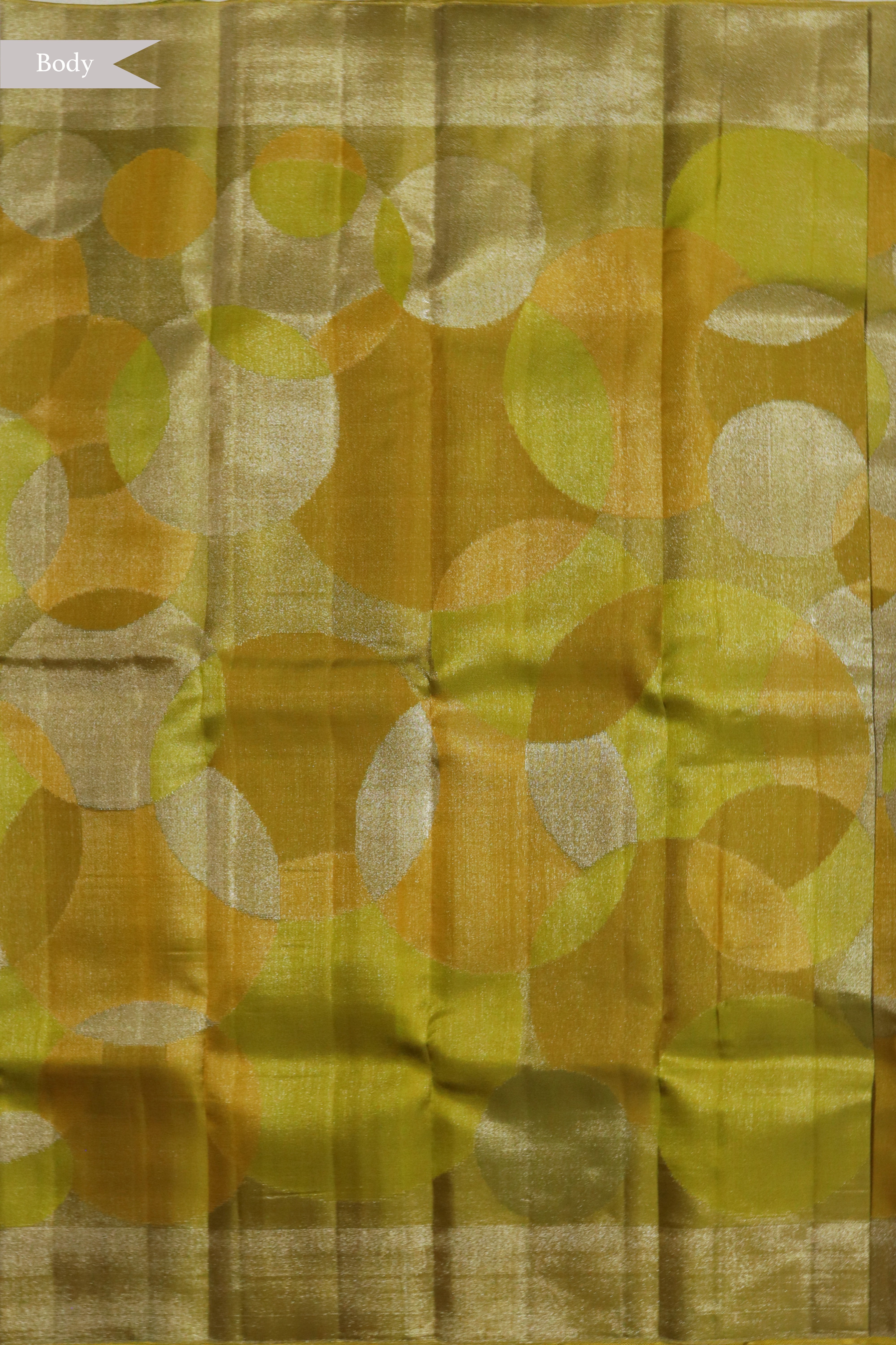 Mustard Geometric Kanchivaram Silk Saree