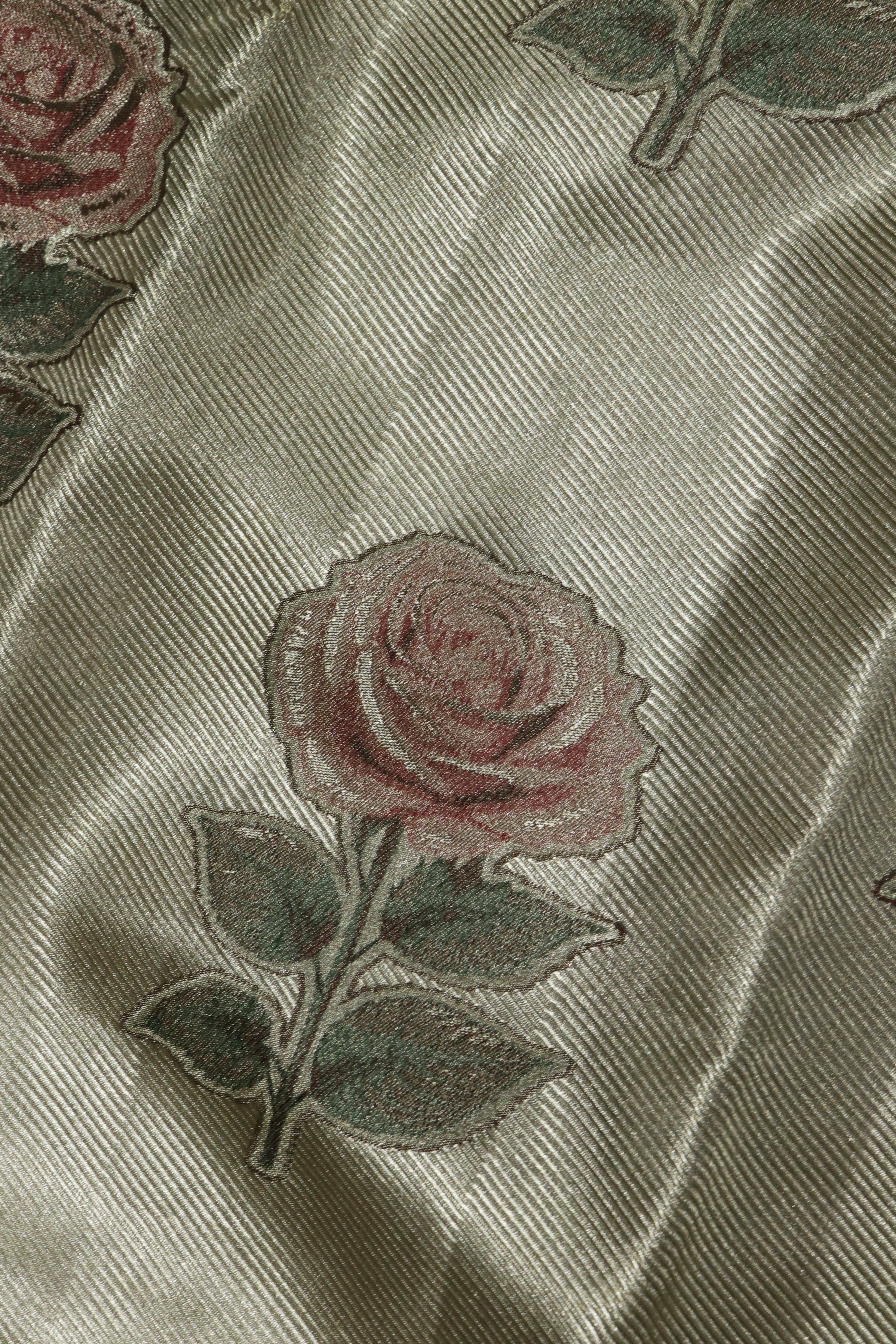 Silver Kanchivaram Tissue  Silk Saree