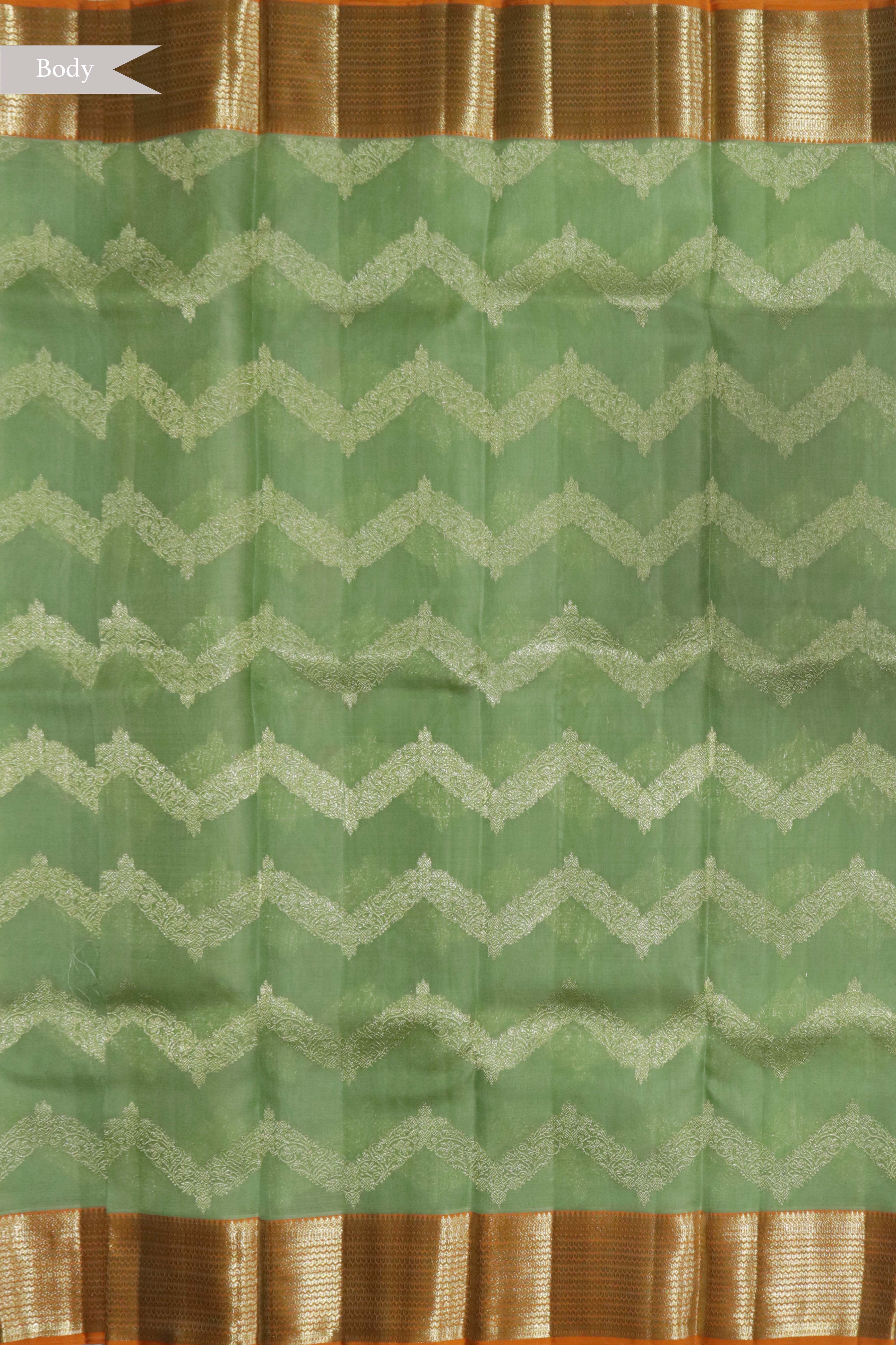 Pista Green Kanchivaram Silk Saree