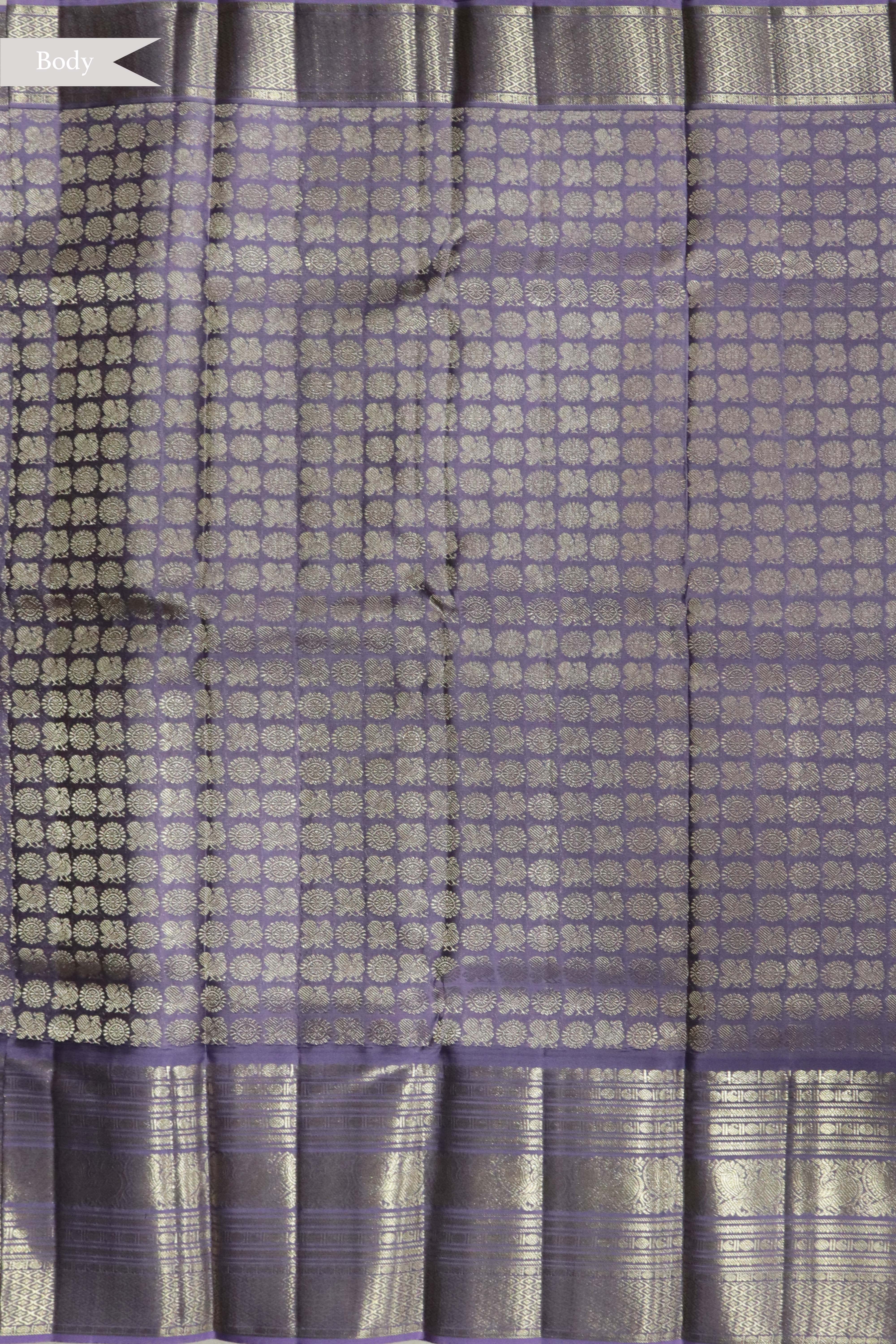 Lavender Kanchivaram Silk Saree
