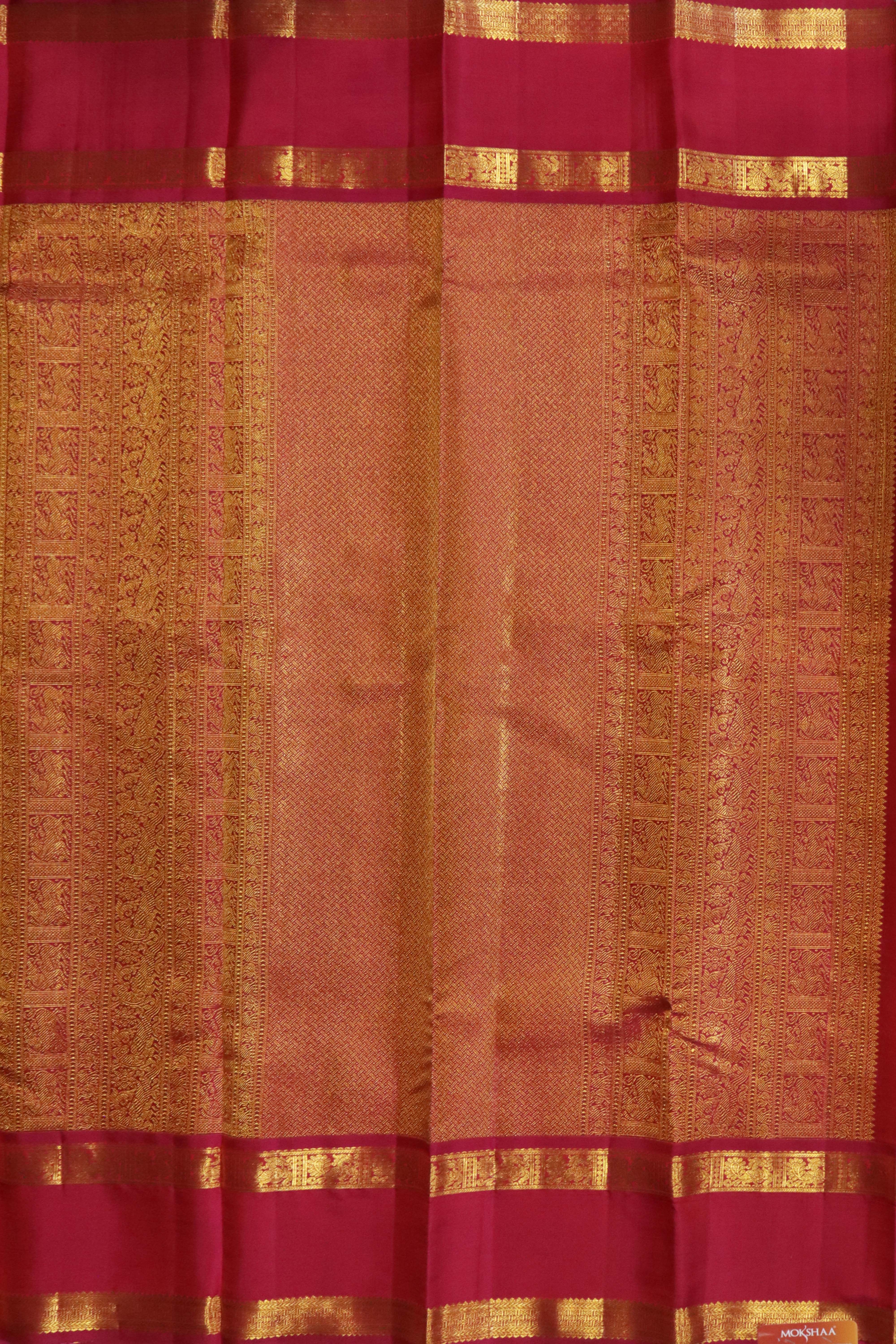 Orange Kanchivaram Silk Saree