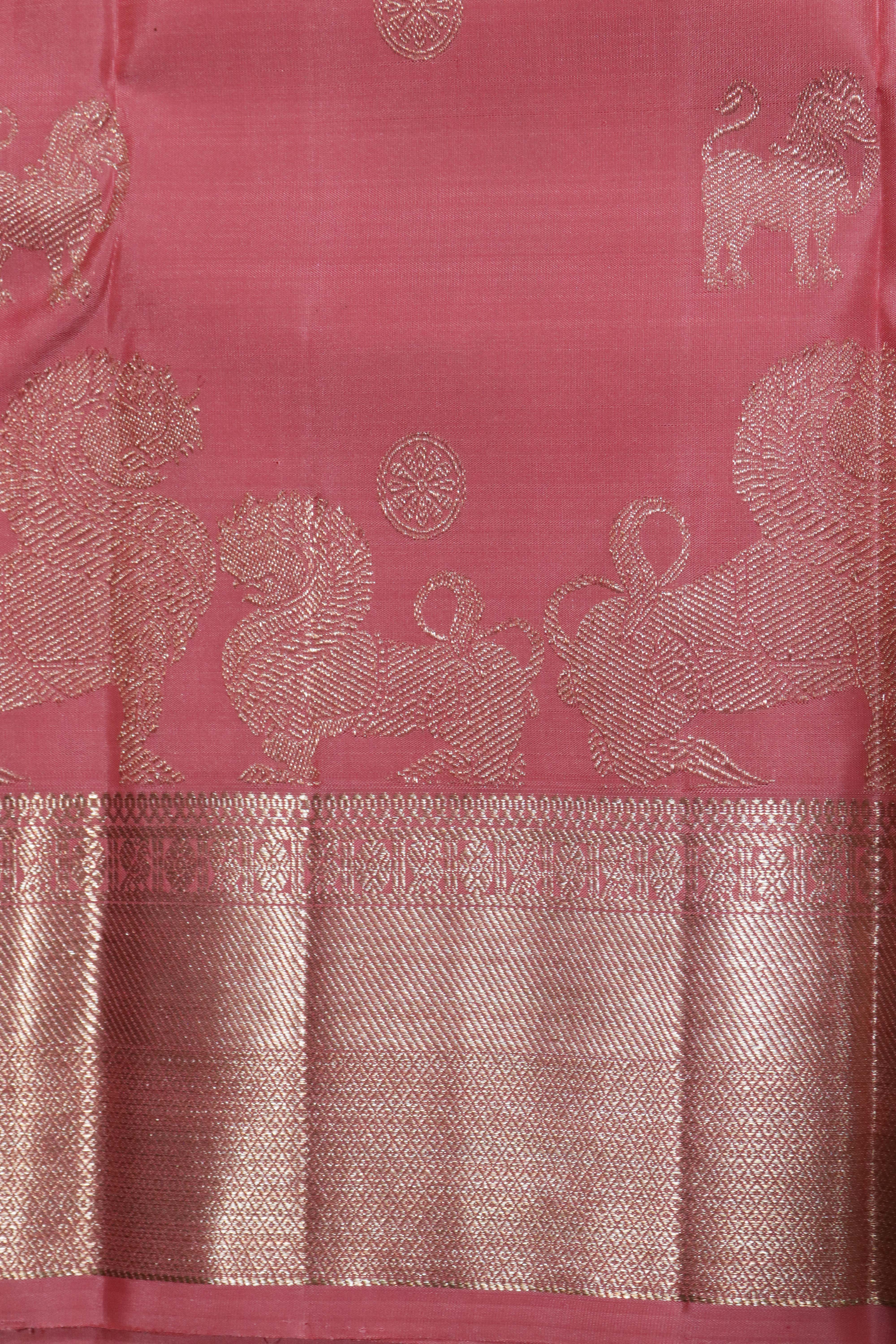 Pink Kanchivaram Silk Saree
