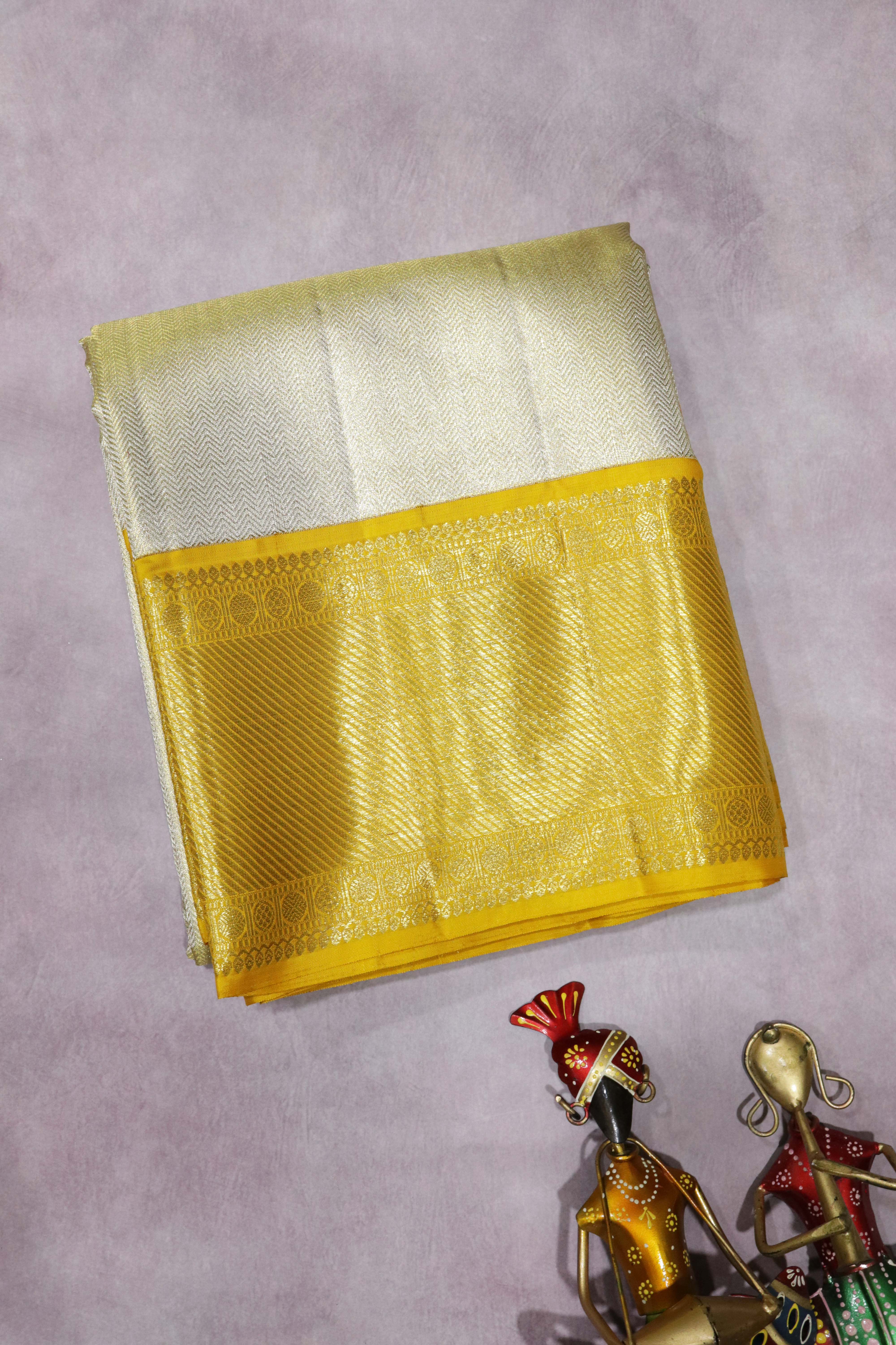Gold Kanchivaram Tissue Silk Saree