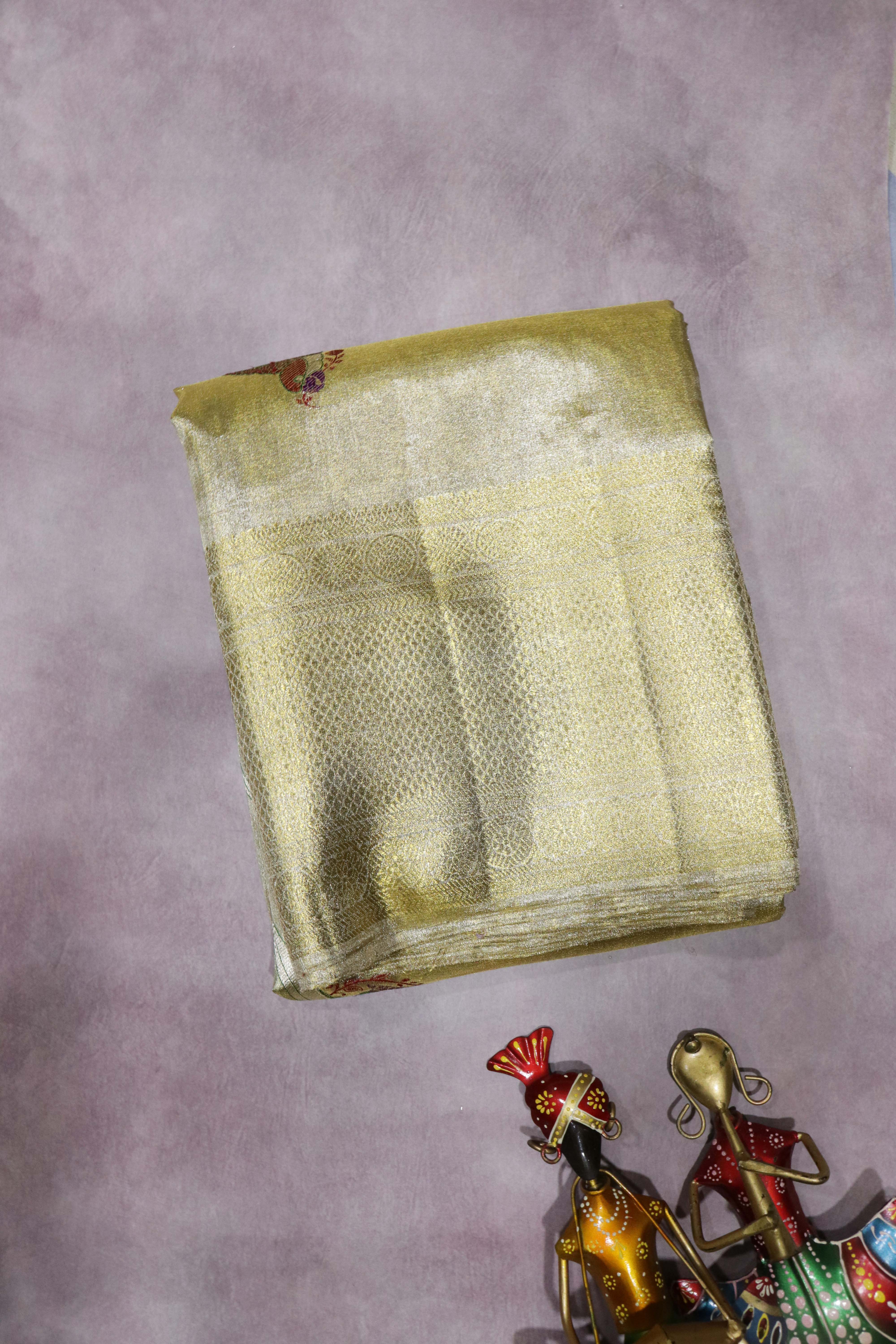 Gold Kanchivaram Tissue Silk Saree