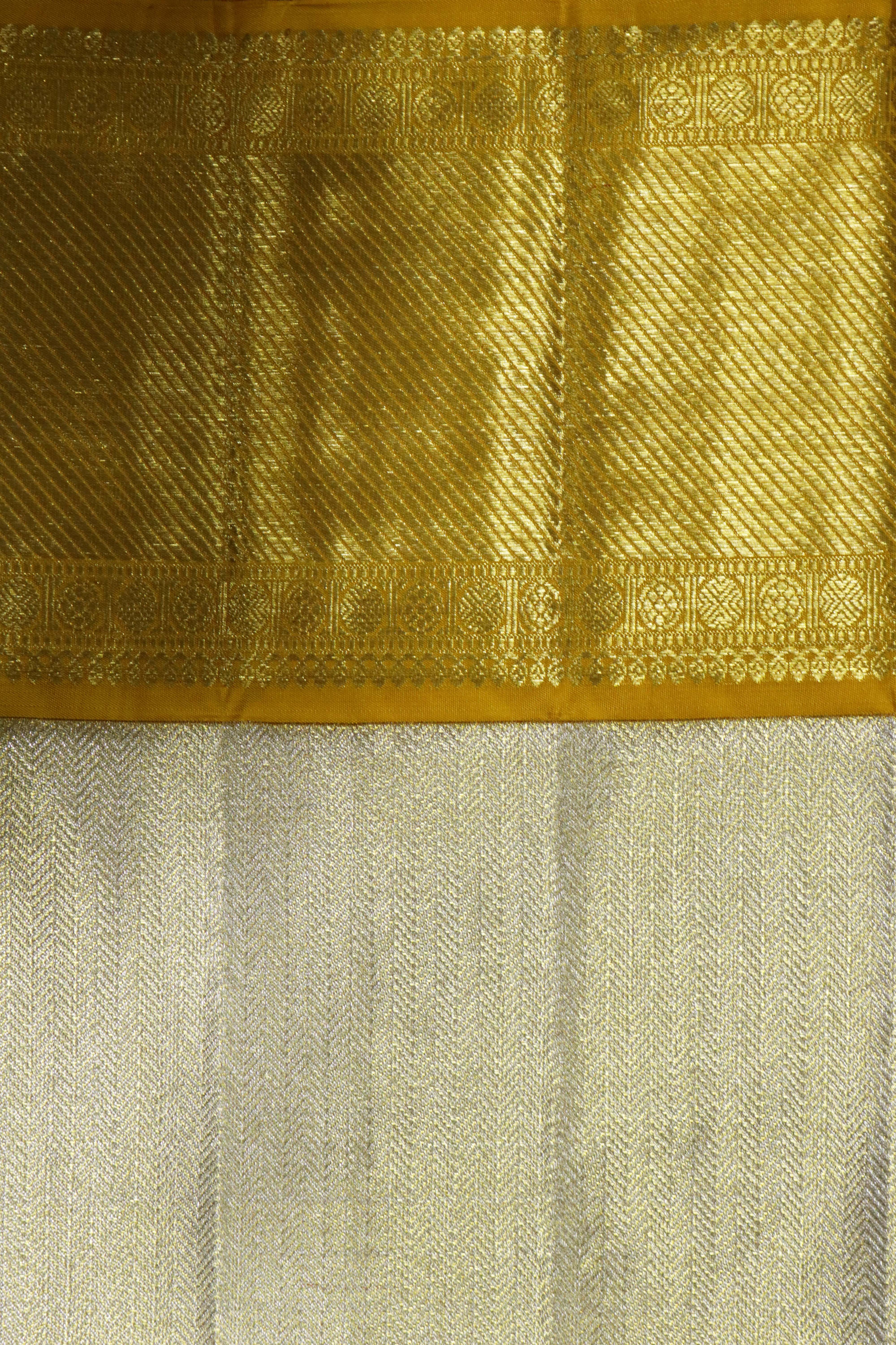 Gold Kanchivaram Tissue Silk Saree