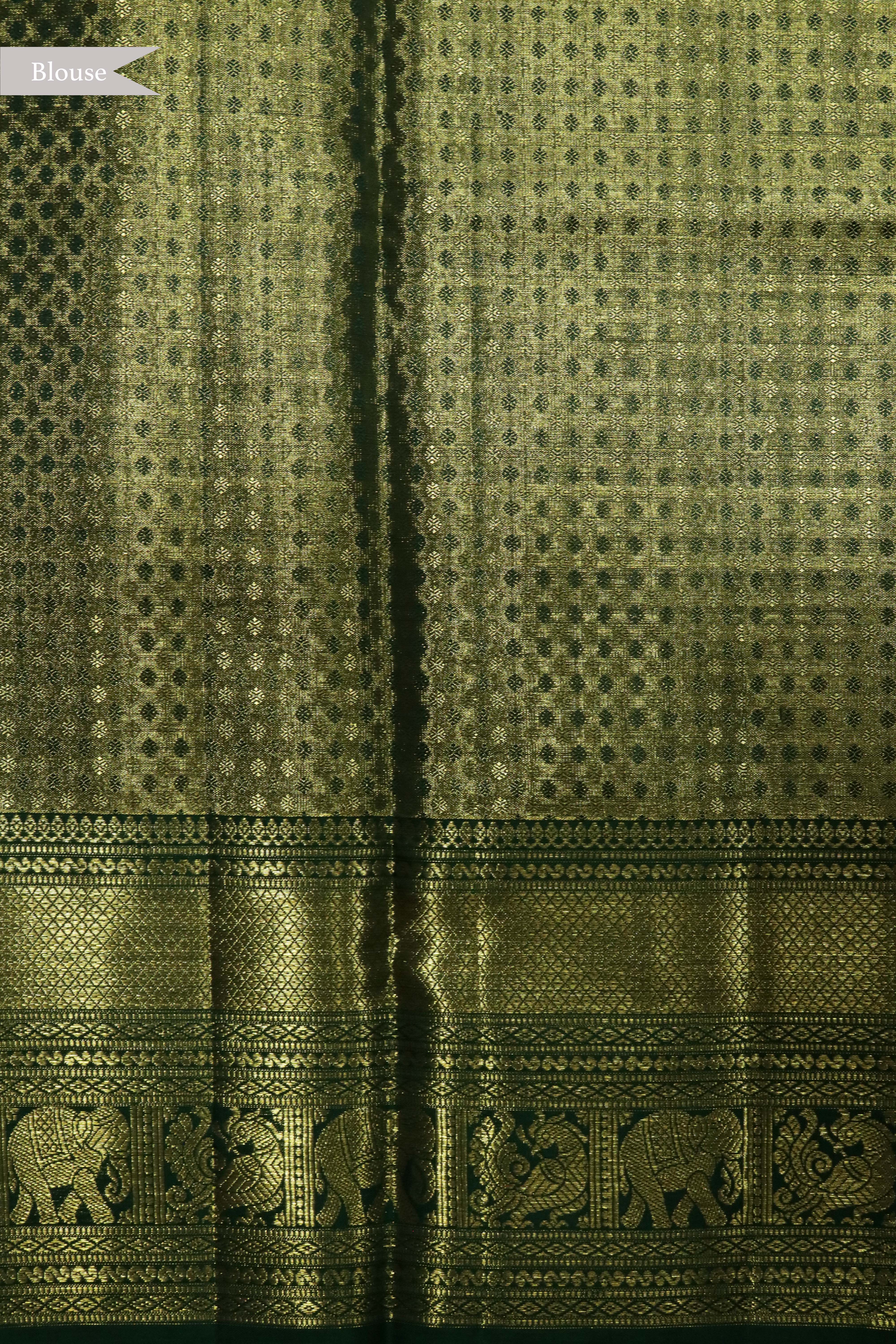 Light Green Kanchivaram Tissue Silk Saree