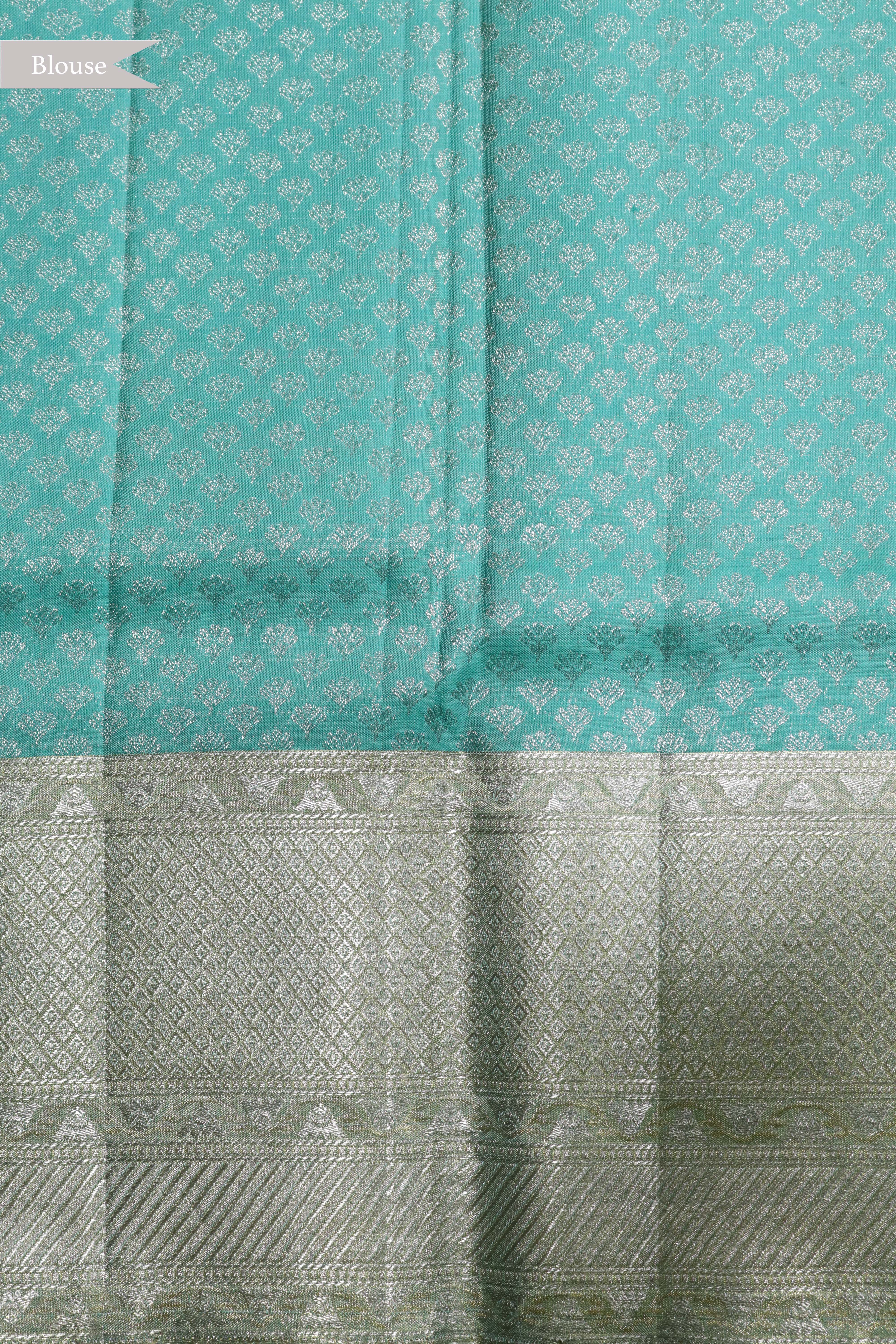Light Blue Kanchivaram Tissue Silk Saree
