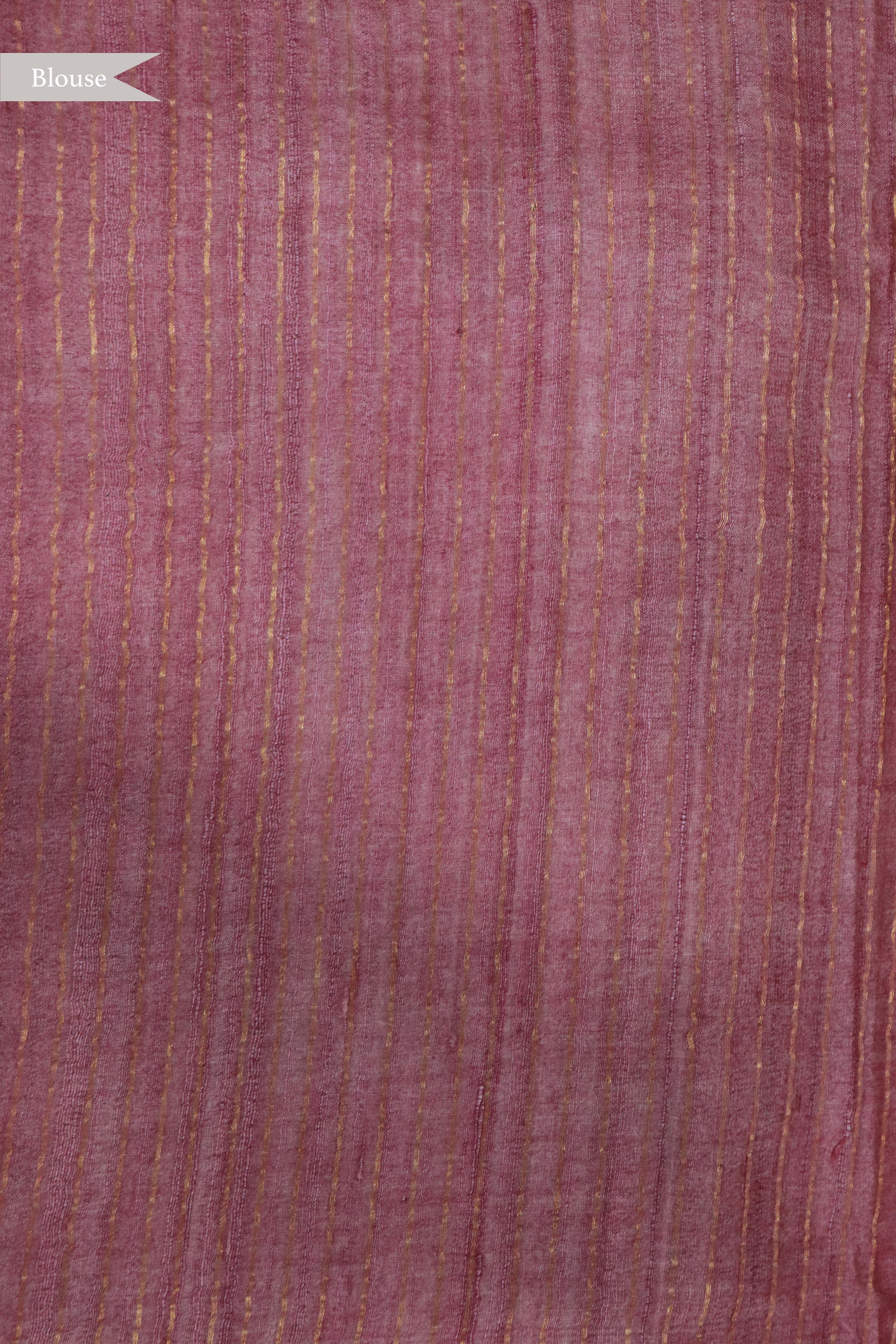 Off White Tussar silk Saree