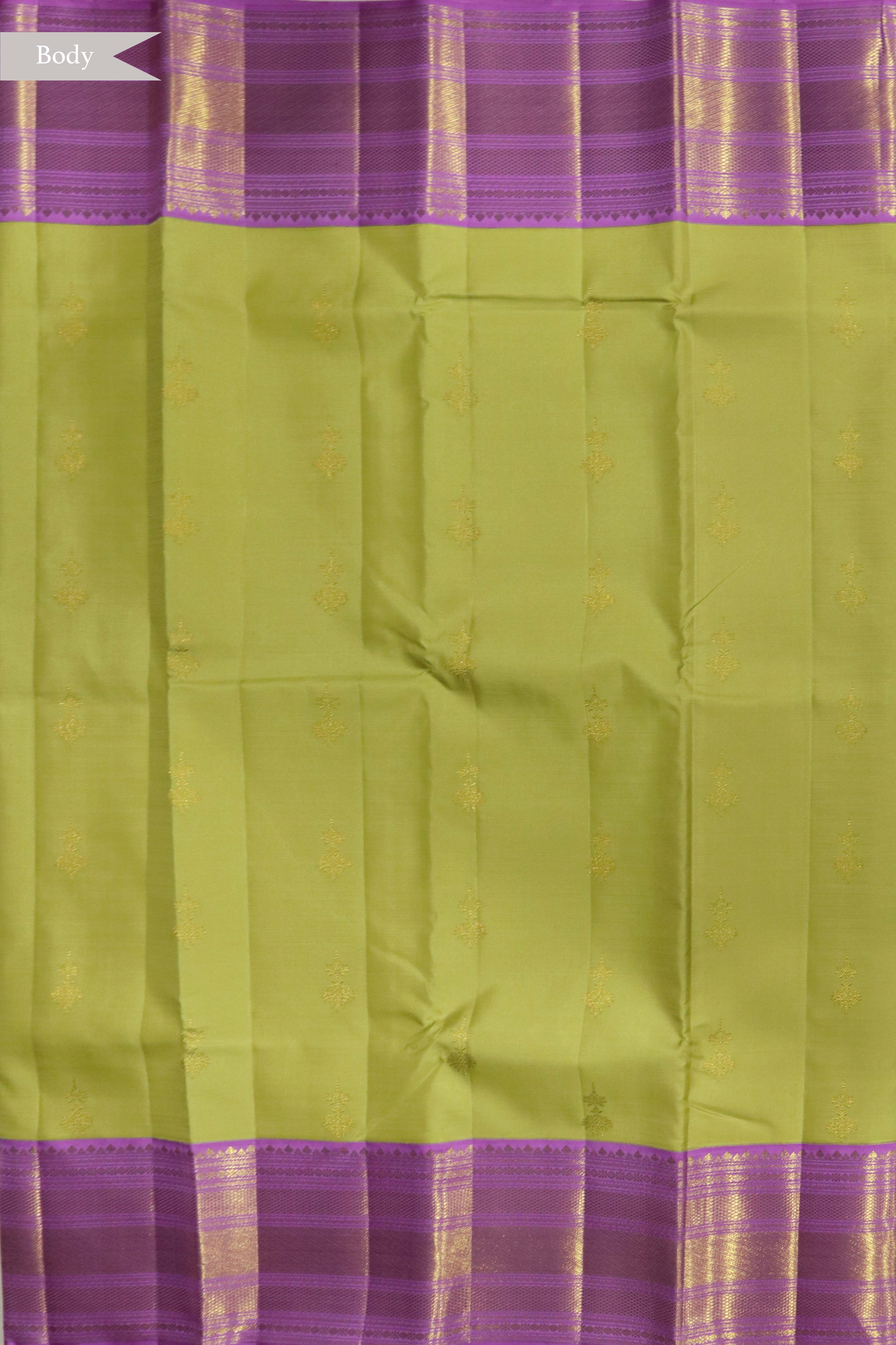 Pale Green Kanchivaram Silk Saree