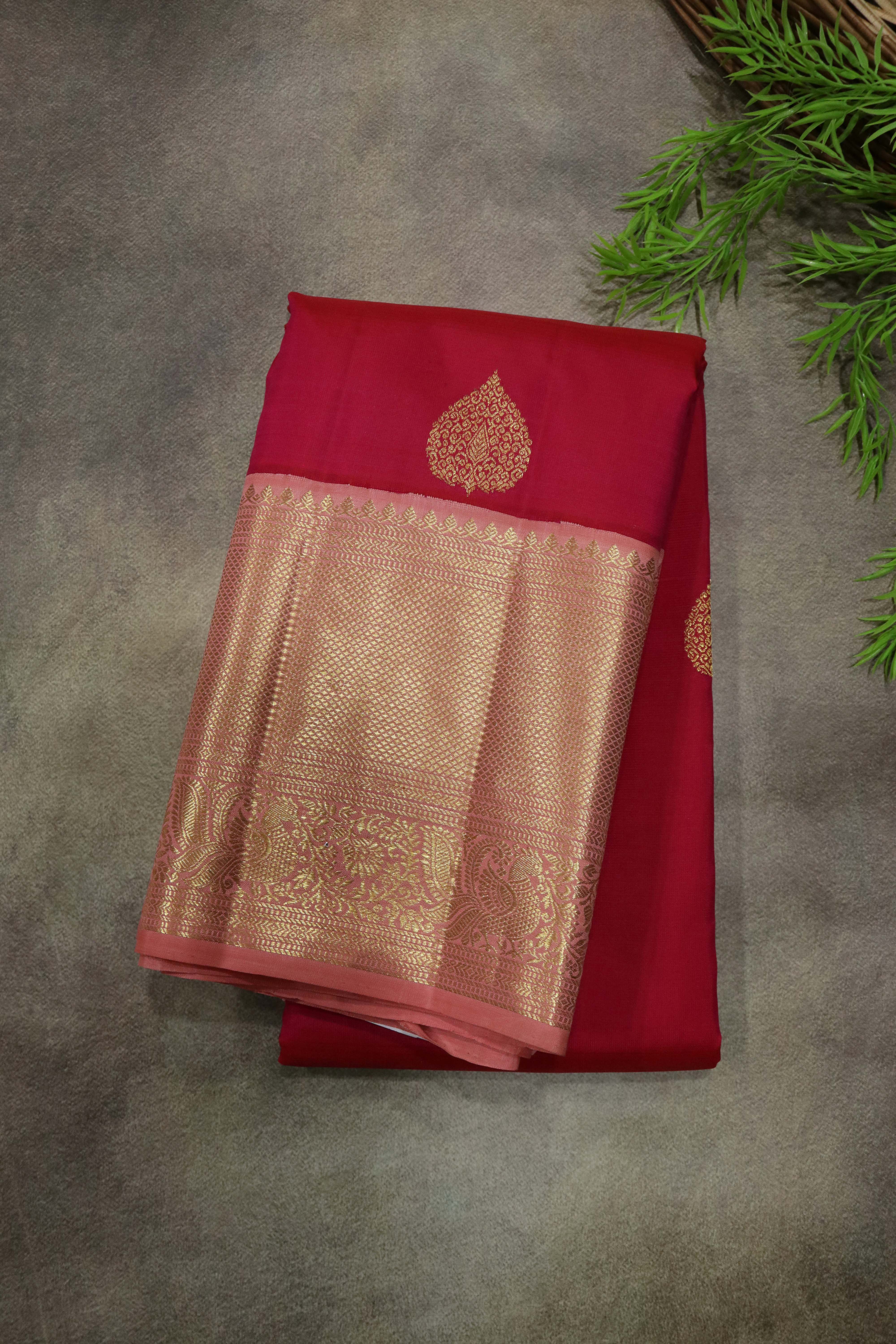 Pink Kanchivaram Silk Saree