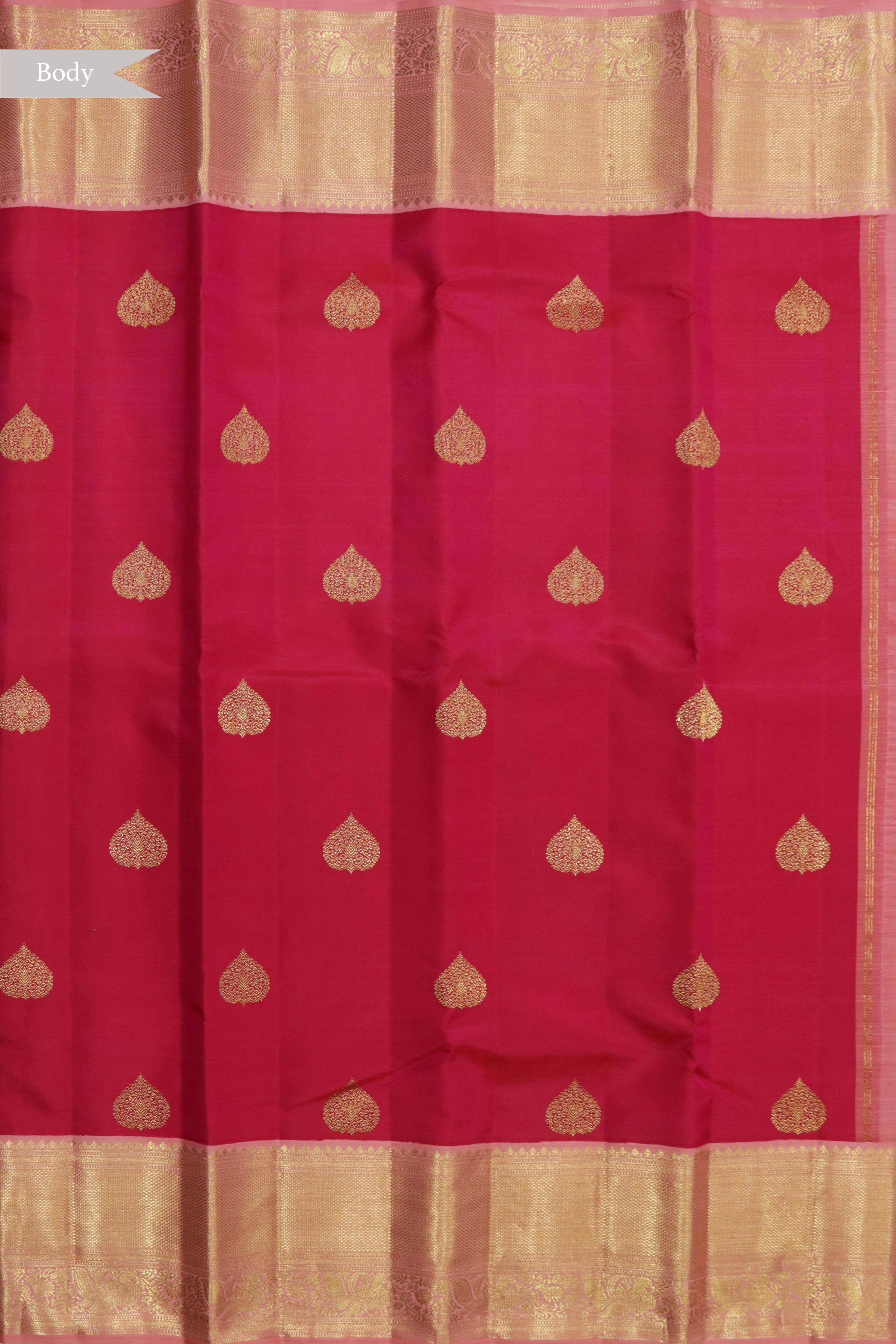 Pink Kanchivaram Silk Saree