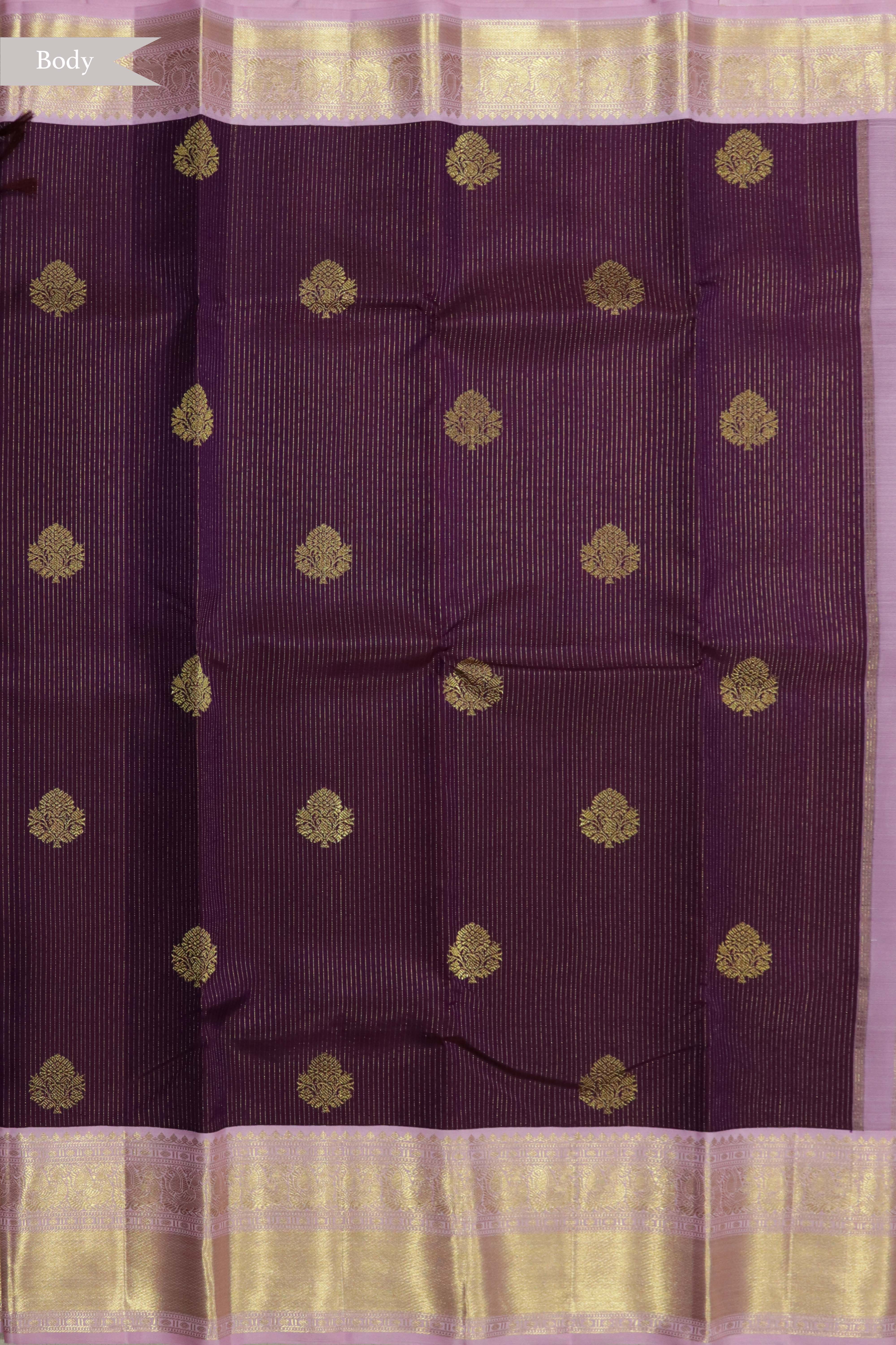 Wine Kanchivaram Silk Saree