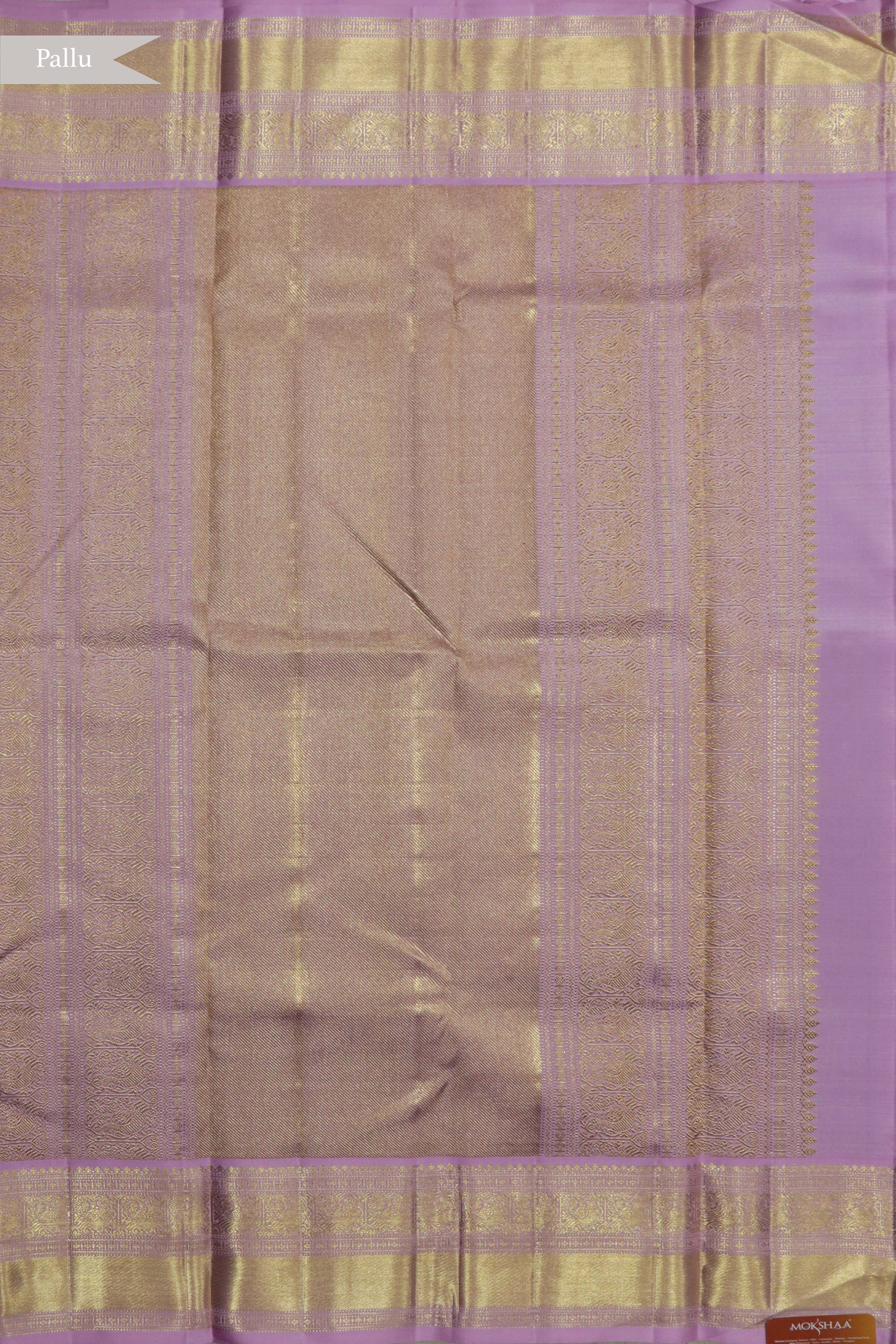 Dark Purple Kanchivaram Silk Saree