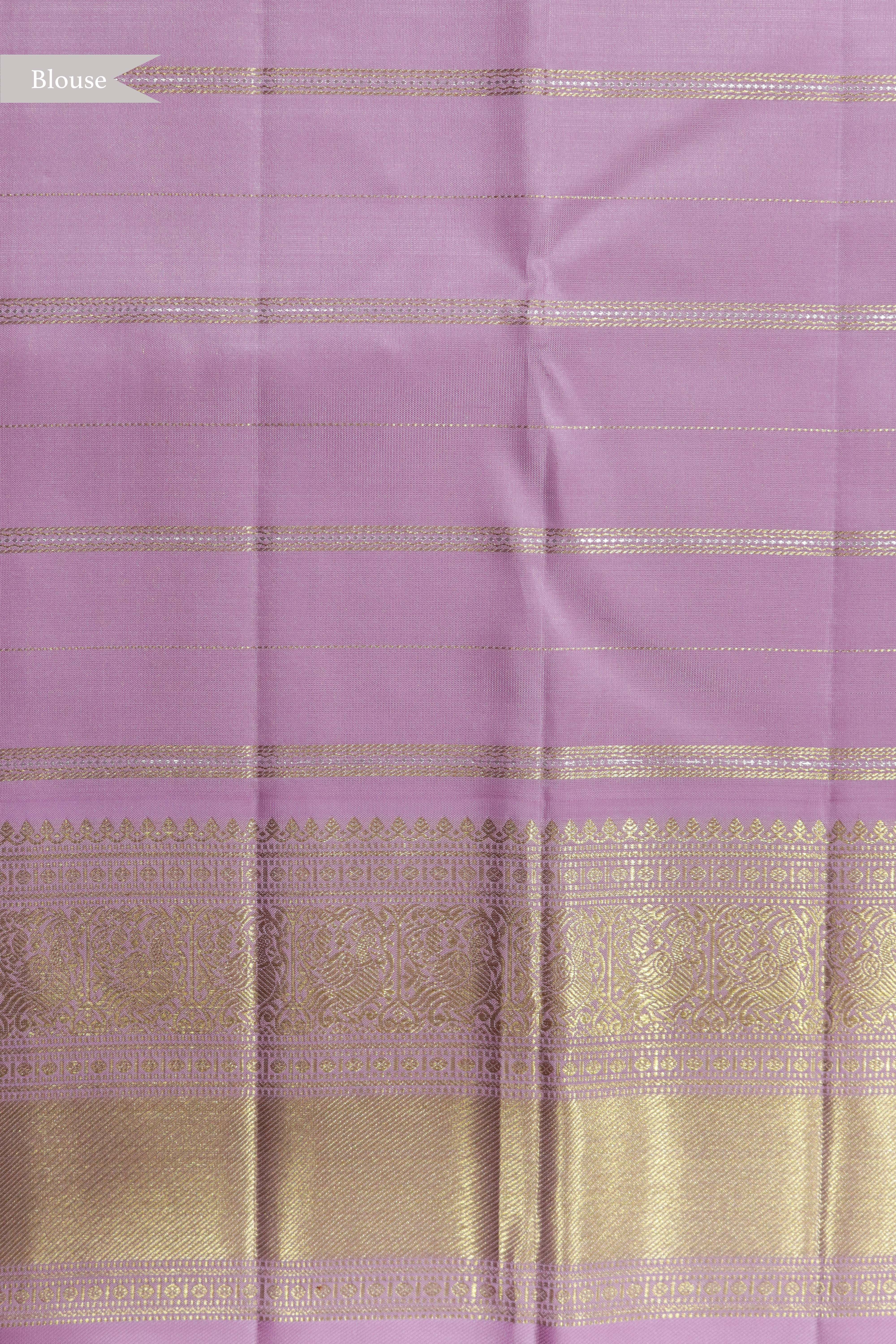 Dark Purple Kanchivaram Silk Saree