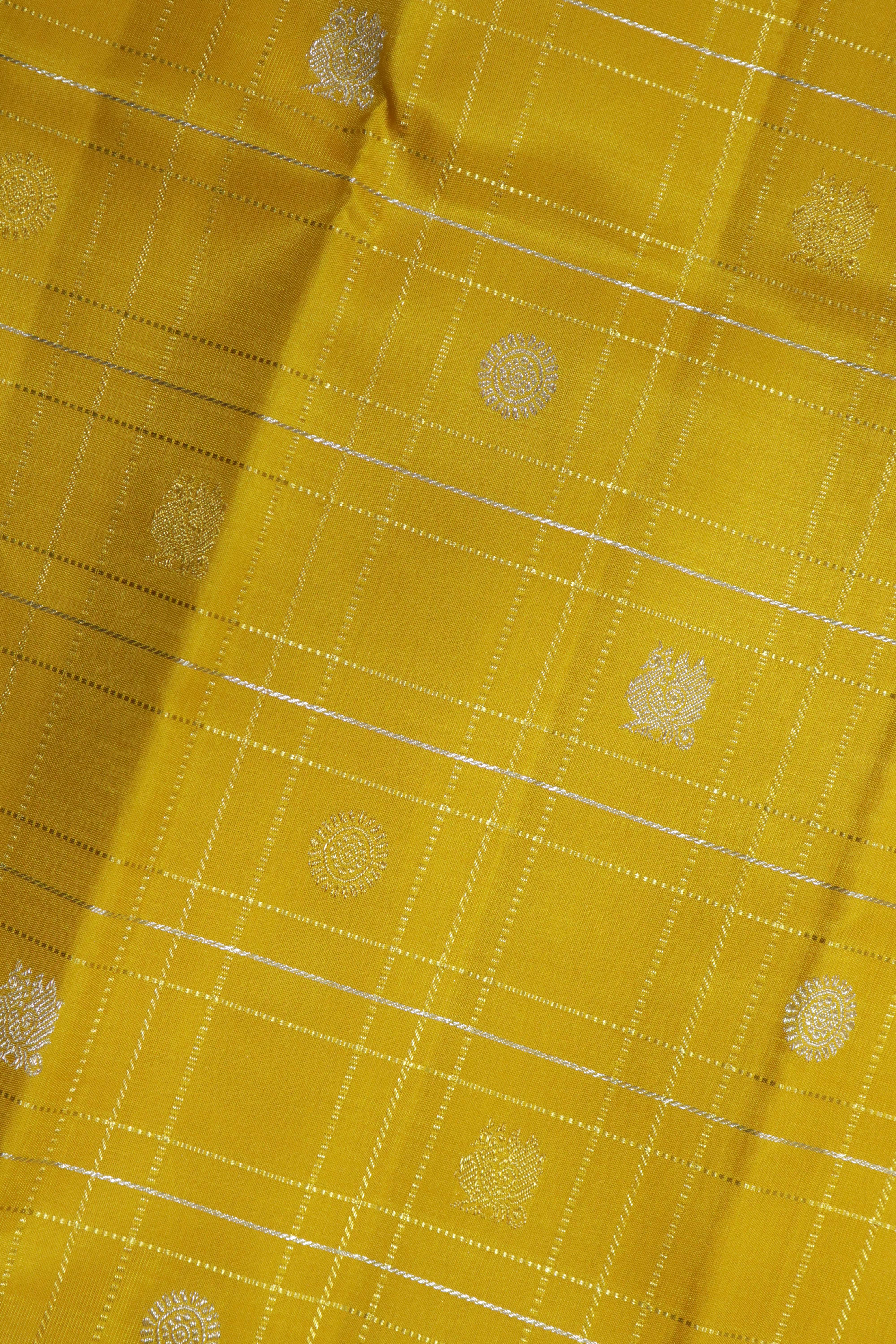 Yellow Kanchivaram Silk Saree