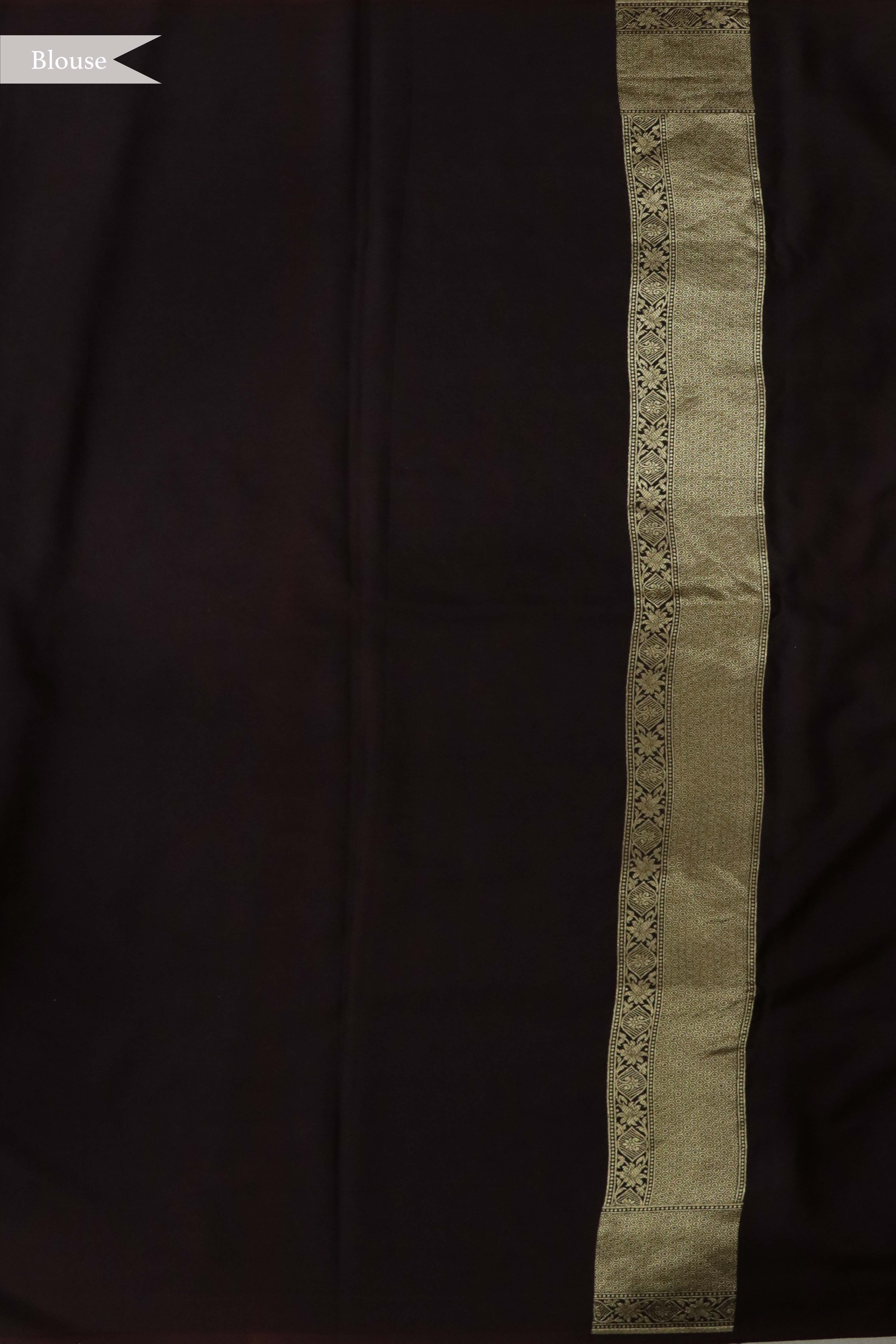 Coffee Brown Banarasi Silk Saree
