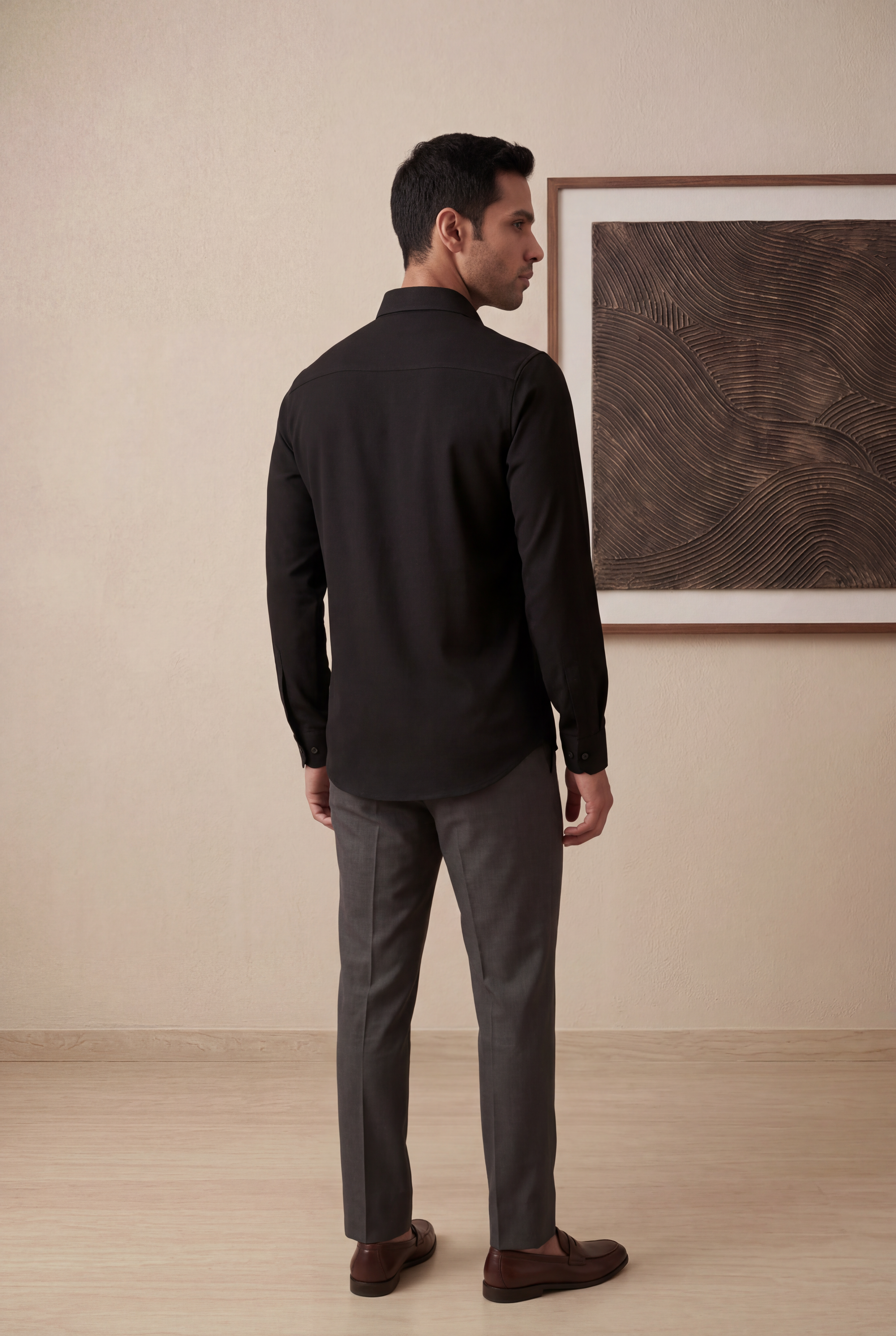 Black Bomario Full Sleeve Shirt