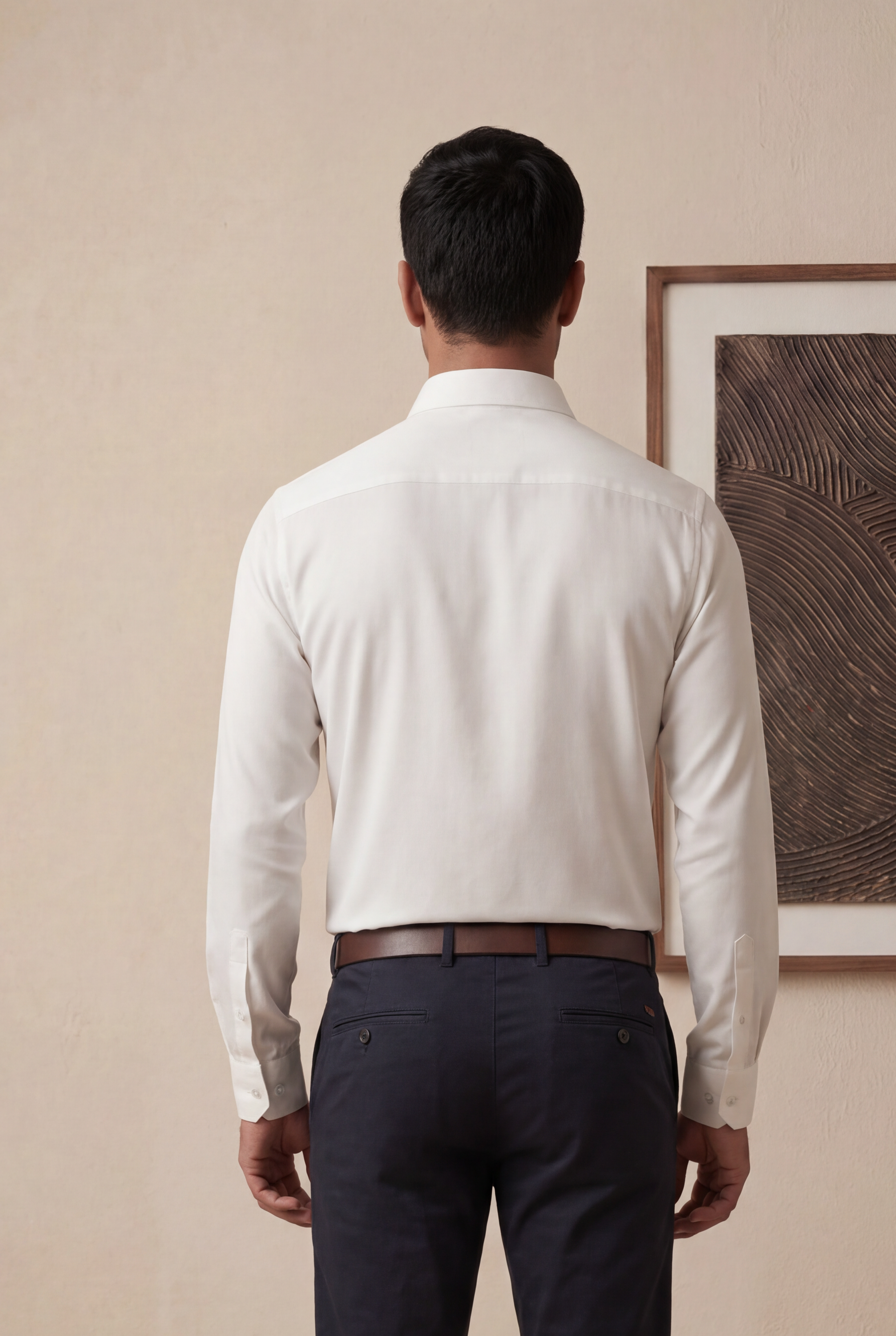 White Bomario Full Sleeve Shirt