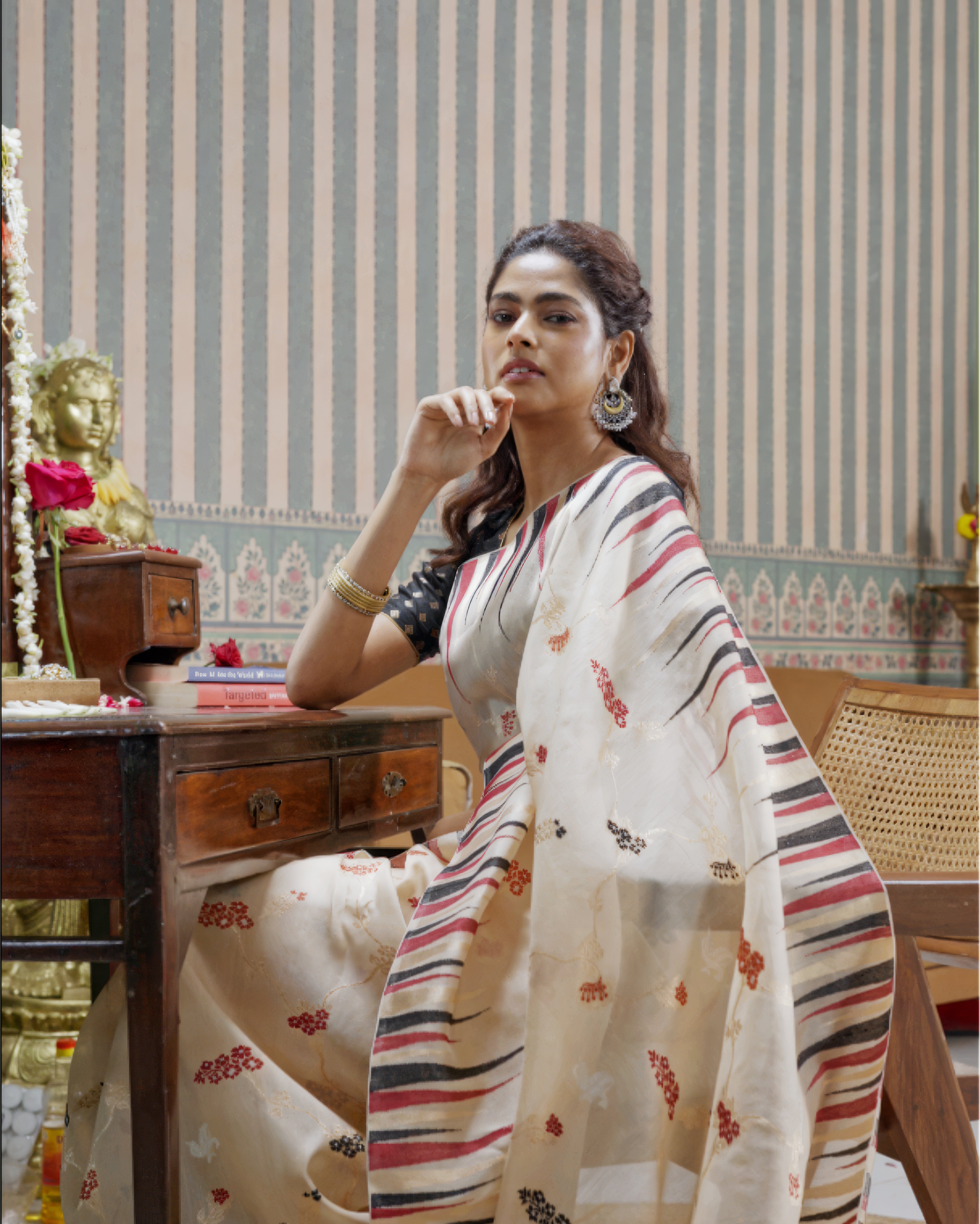 Kora Banarasi Kora Silk Saree