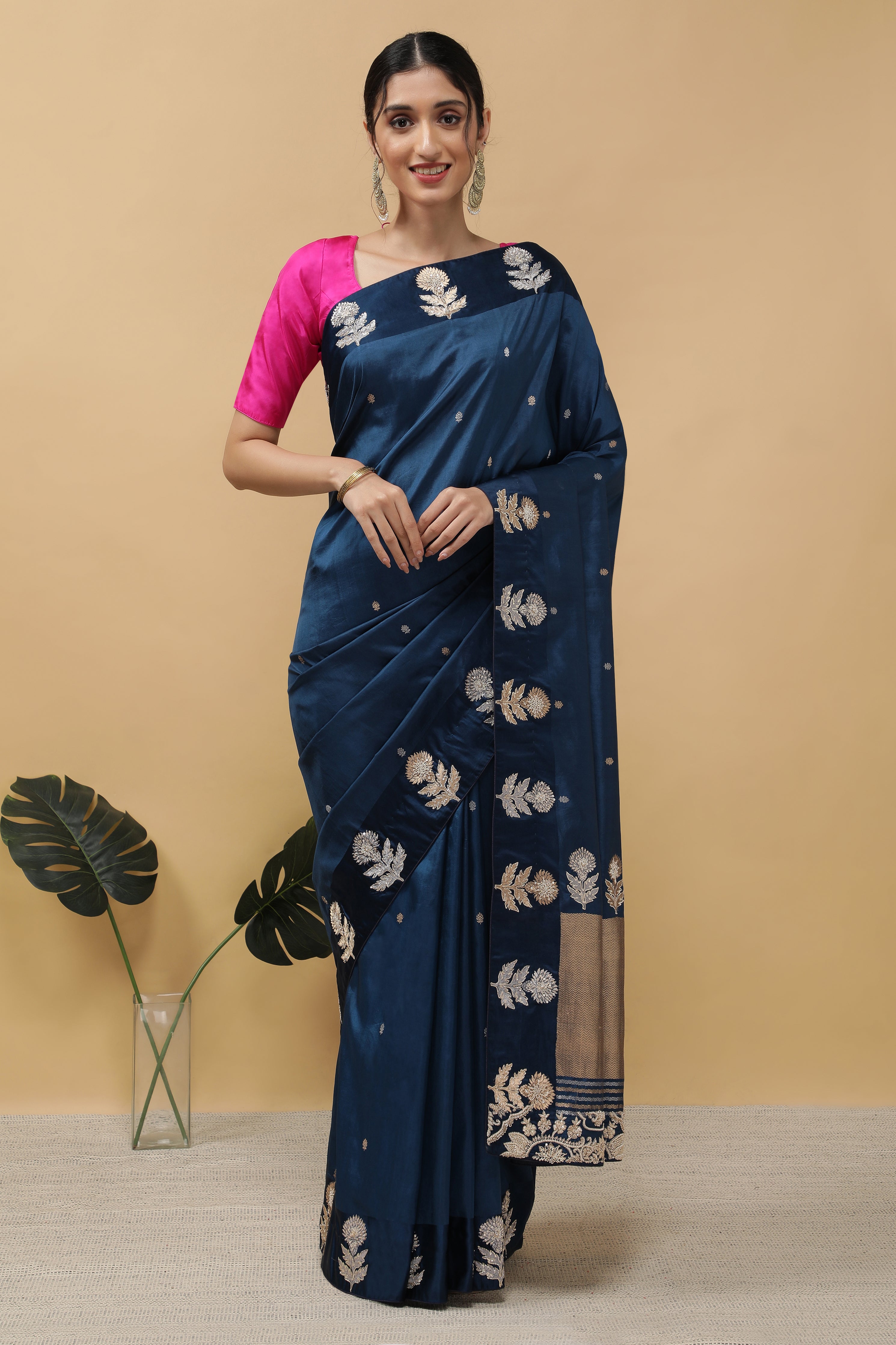 Royal Blue Silk Saree