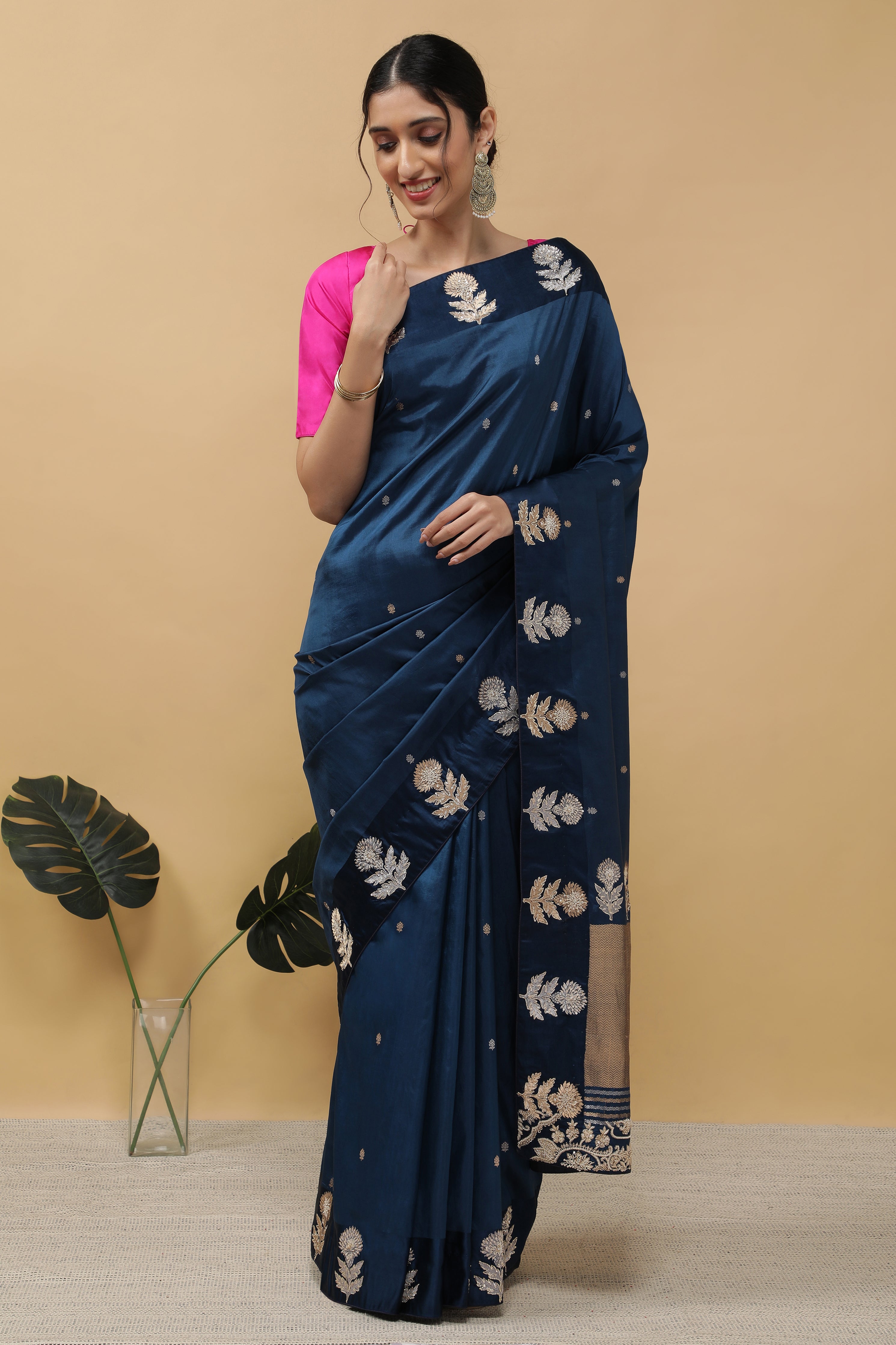 Royal Blue Silk Saree