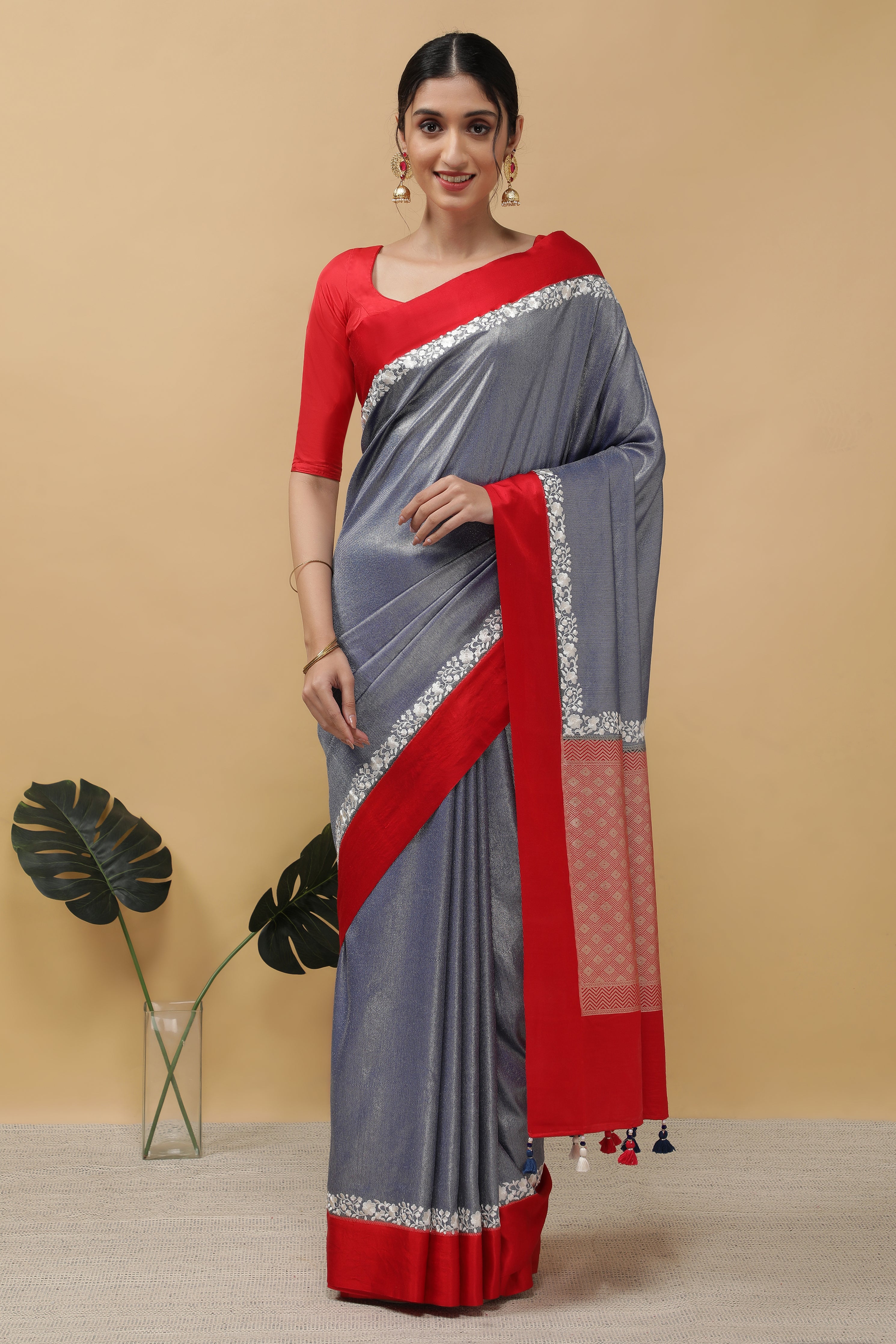 Blue Banarasi Saree - Mokshaa