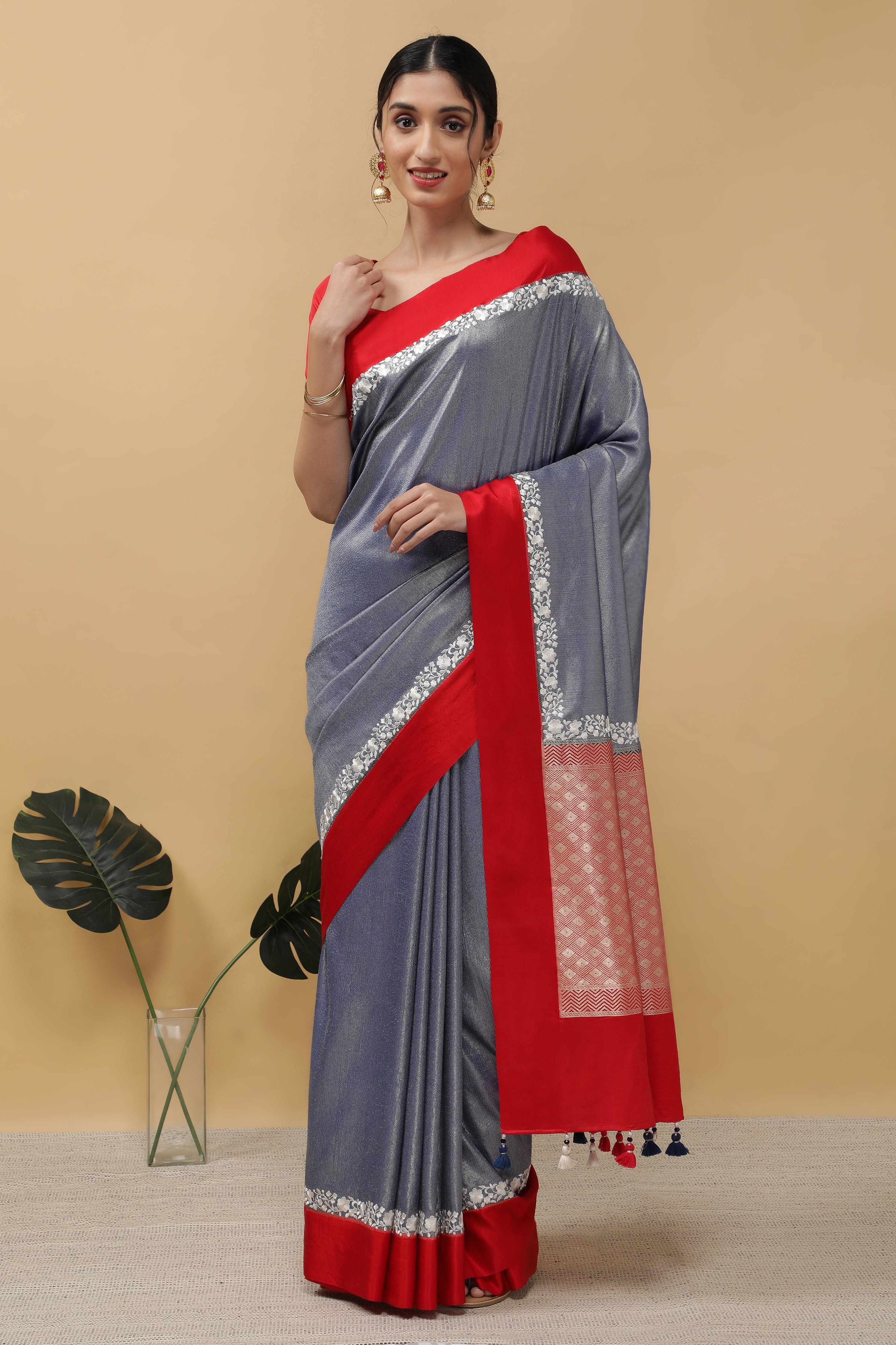 Blue Banarasi Saree