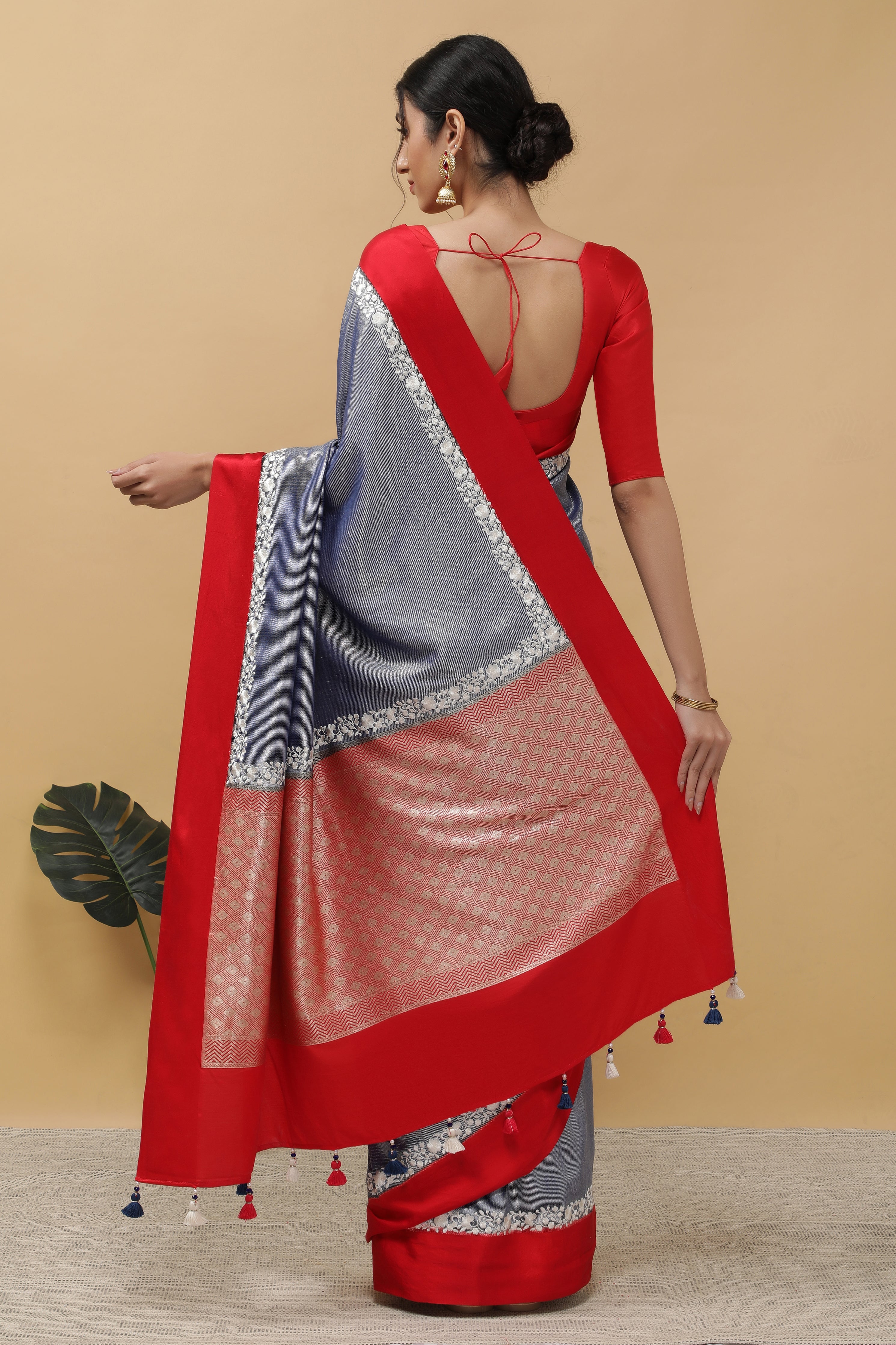 Blue Banarasi Saree