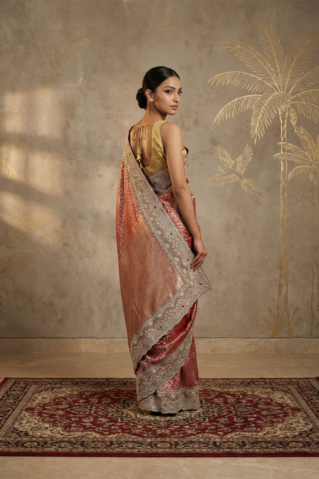 Red Banarasi Silk Saree