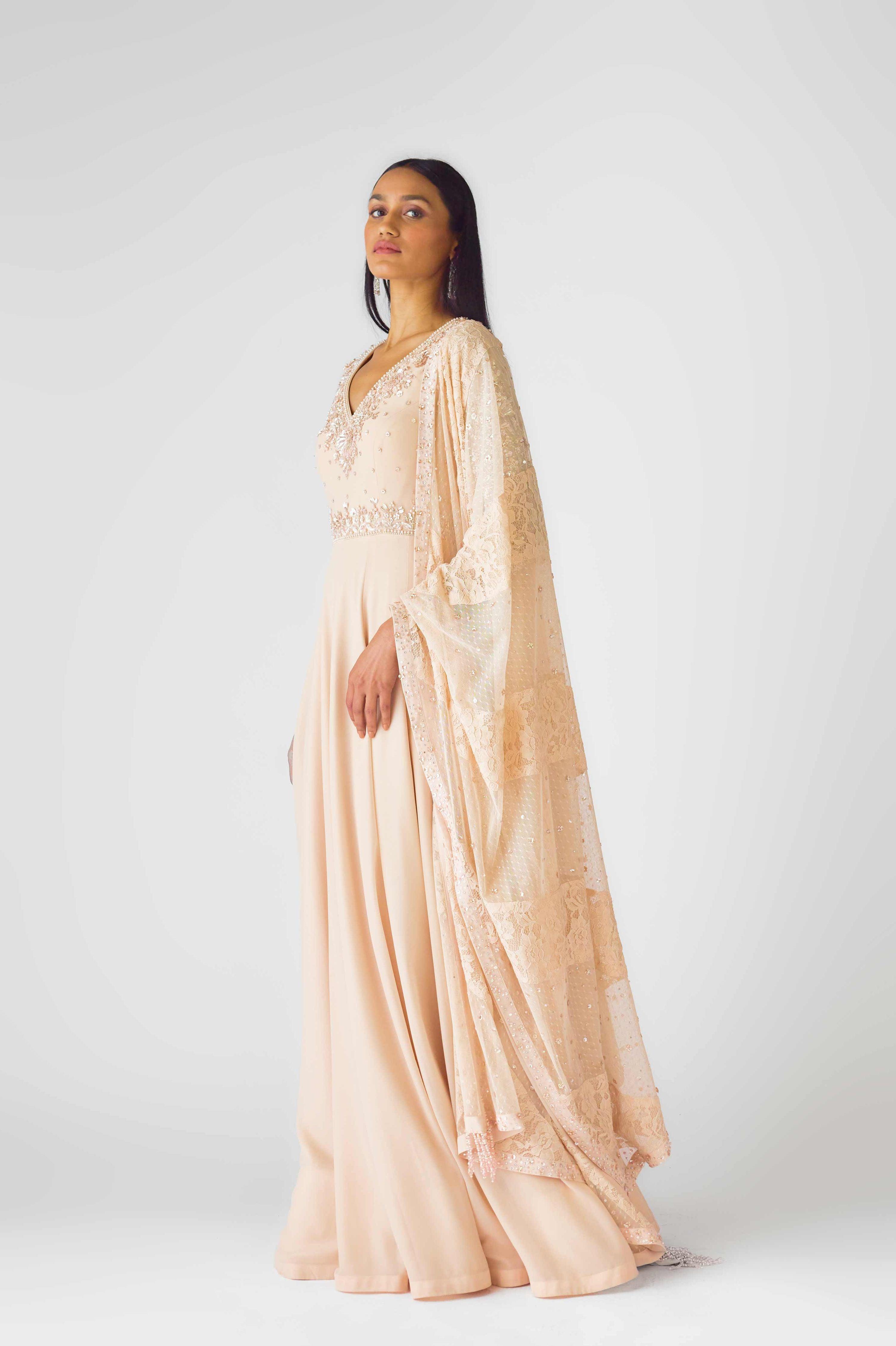 The Blush Opulence Anarkali Set.