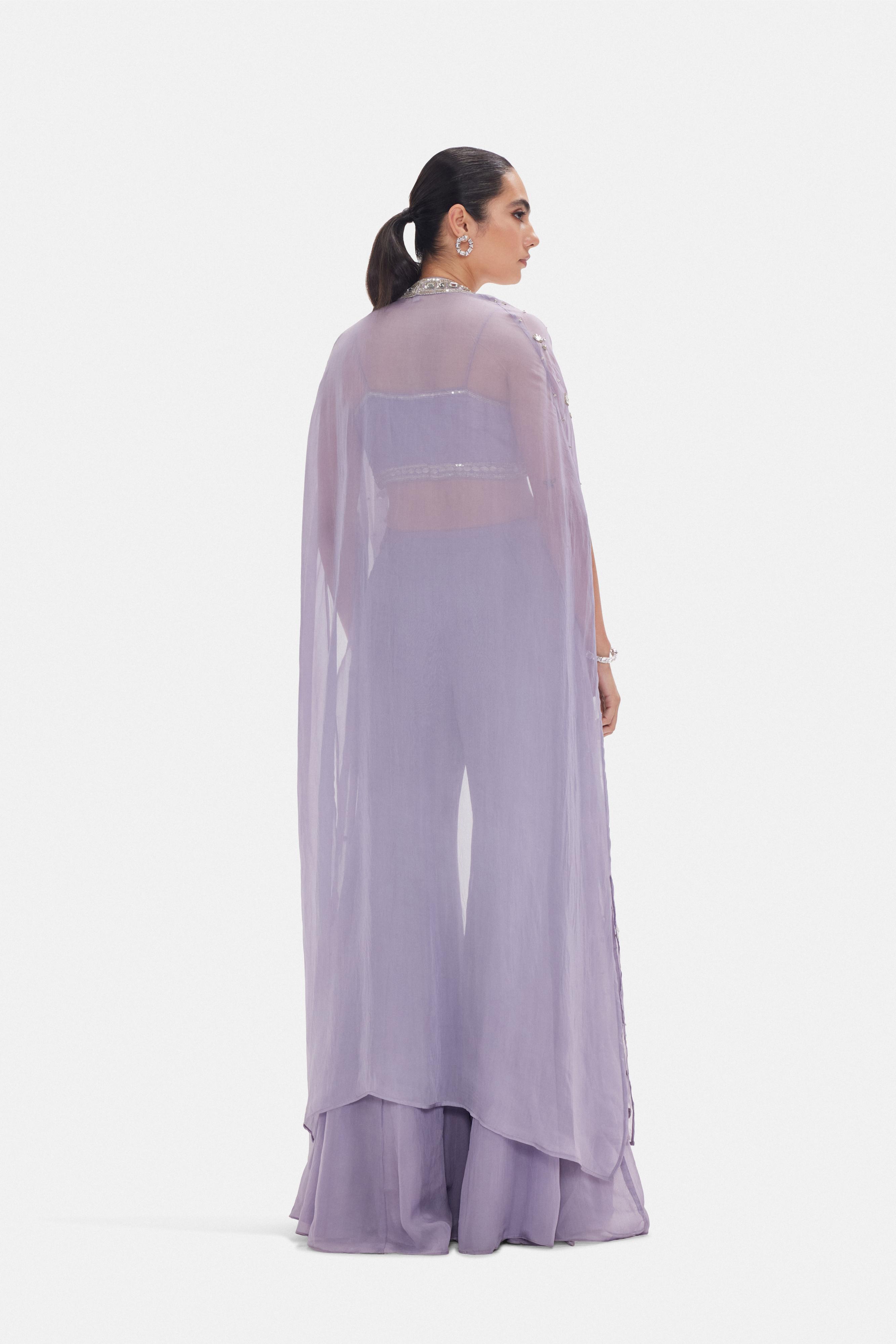 The Ethereal Lavender Cape Set