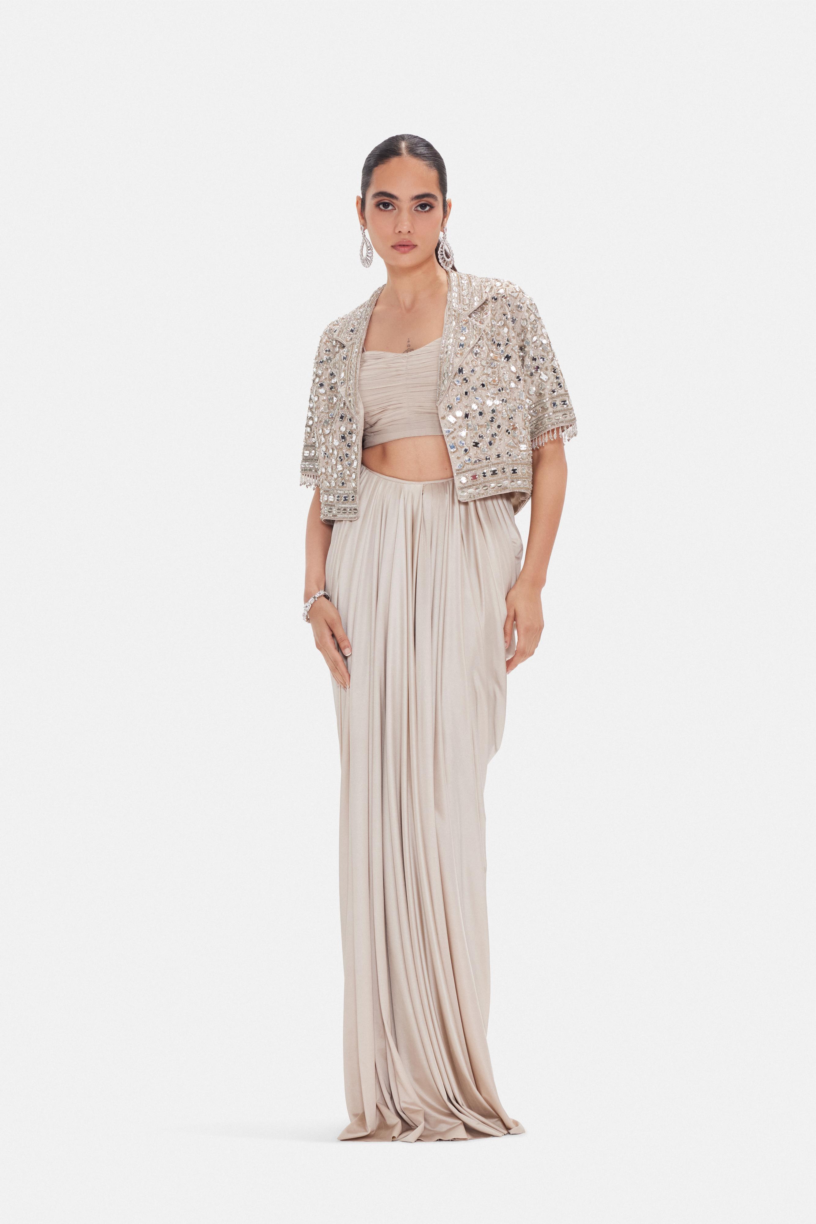 The Ethereal Waves Jacket Set