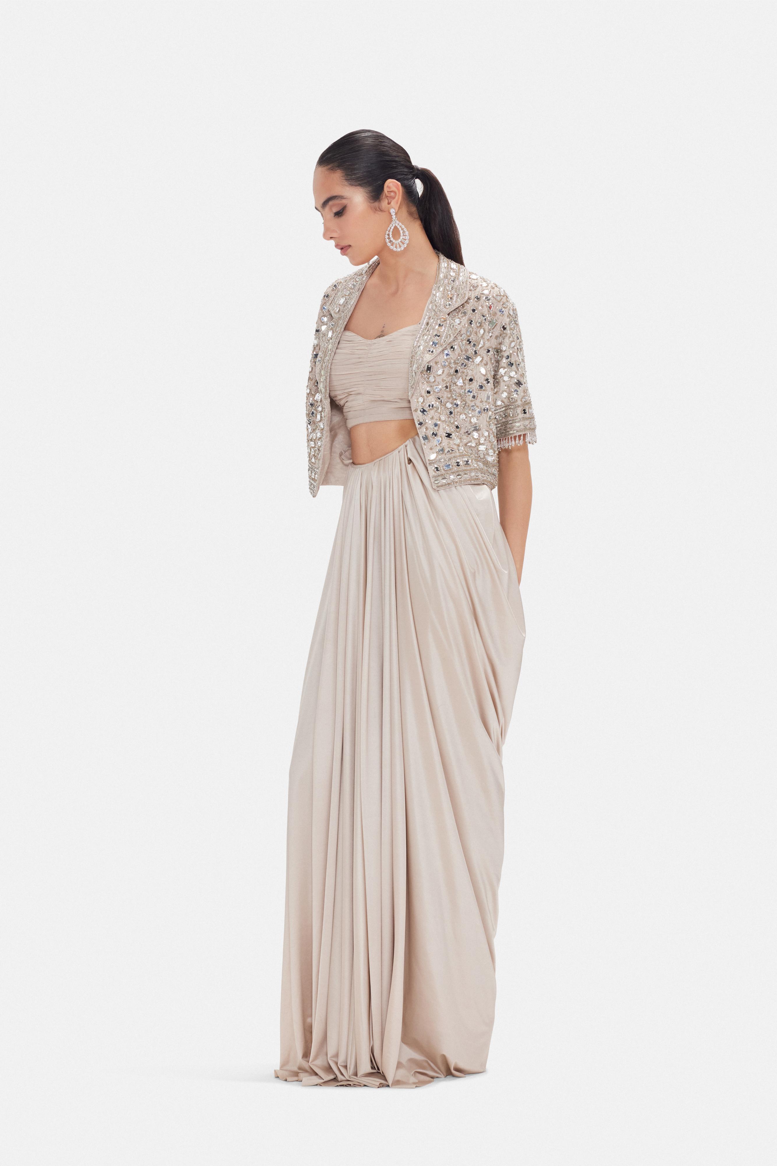 The Ethereal Waves Jacket Set