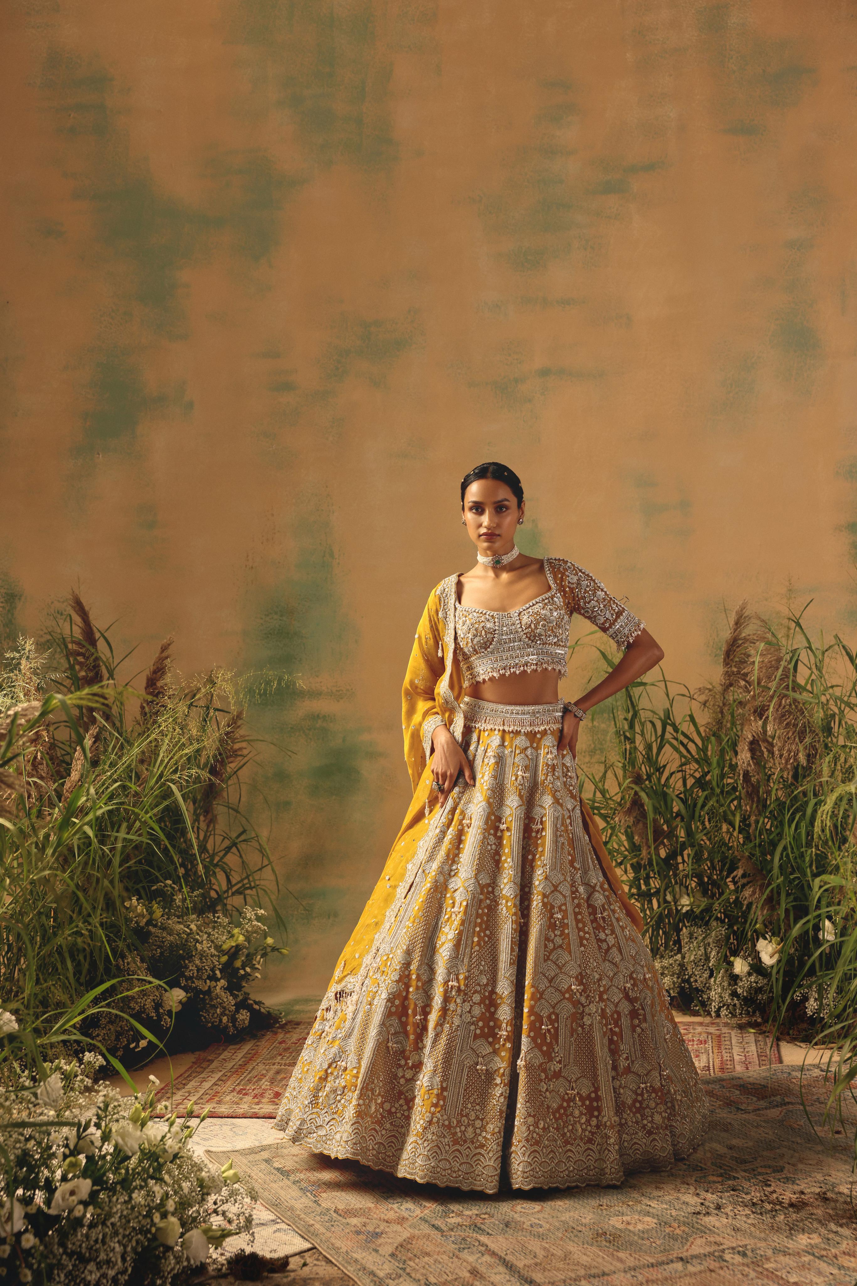 The Enchanted Citrine Lehenga