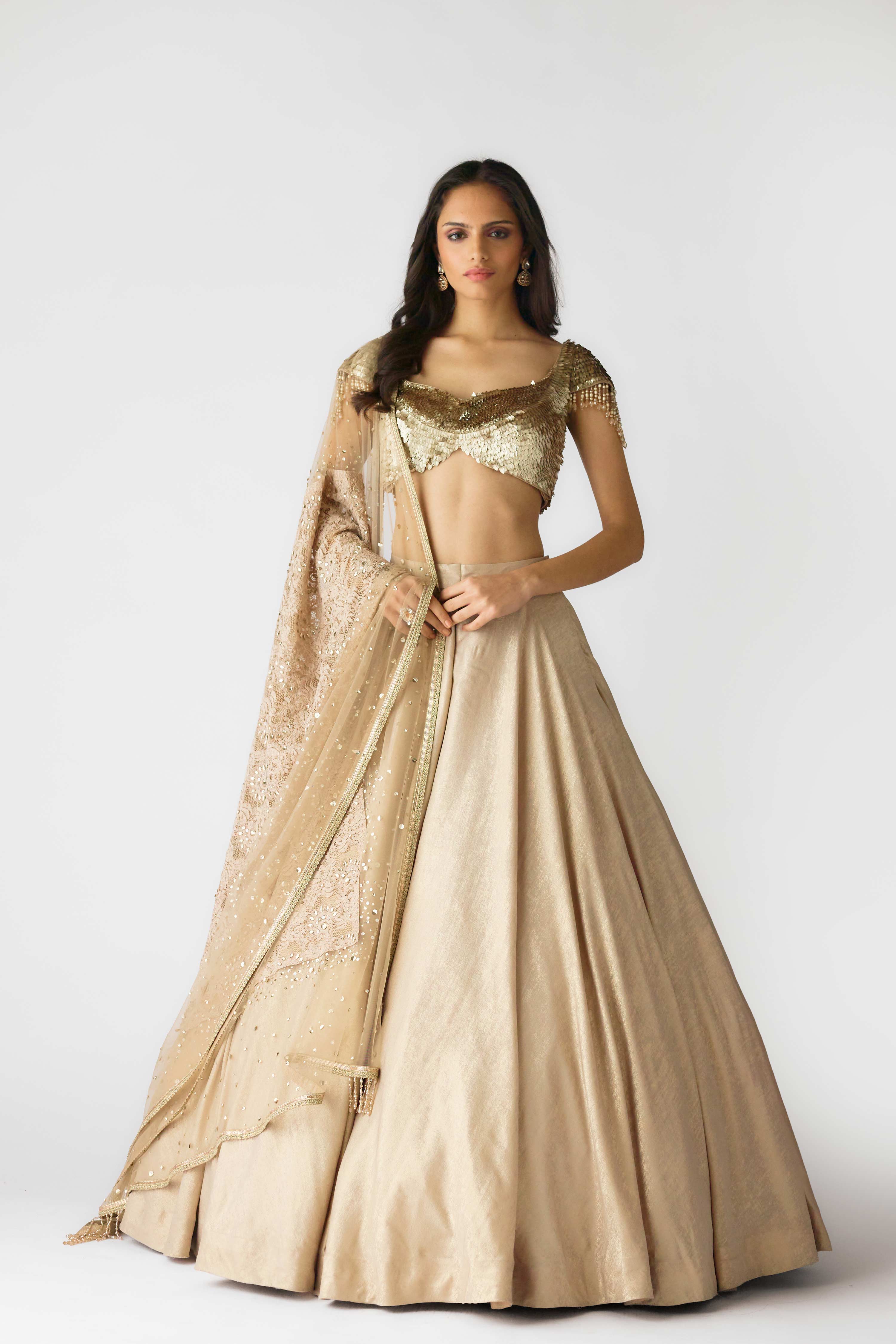 The Celestial Glow Lehenga  Mokshaa