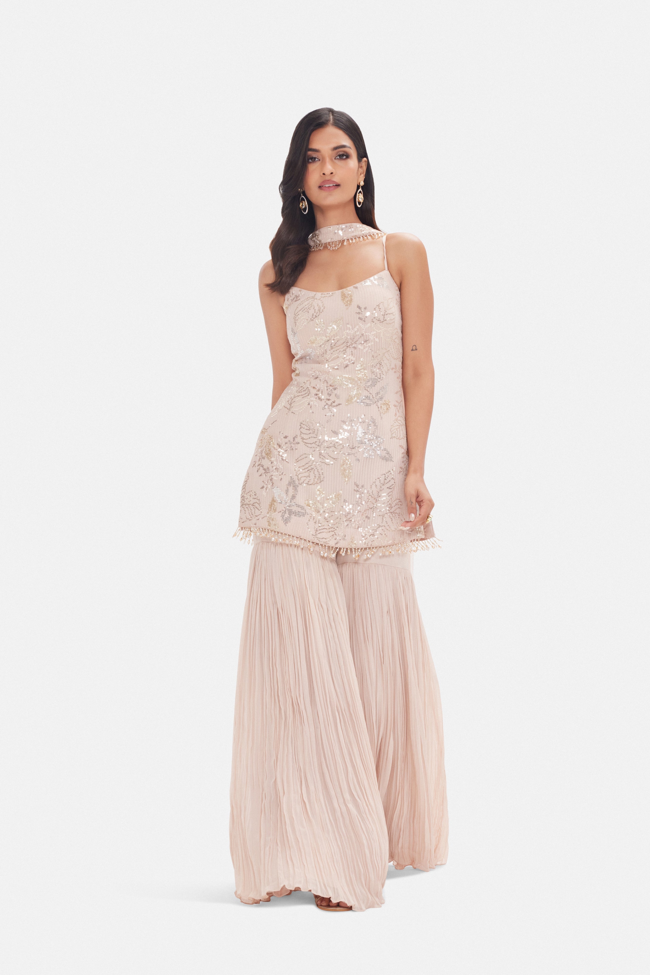 The Blush Garden Sharara Set