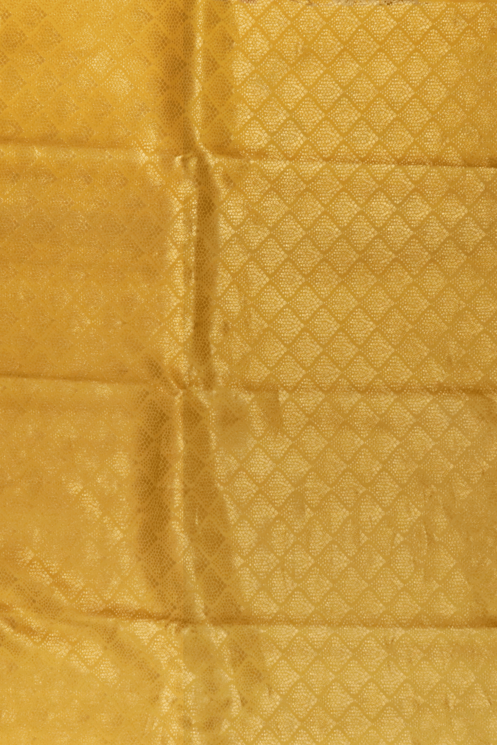 Bright Yellow Printed Satin Silk Saree  Mokshaa