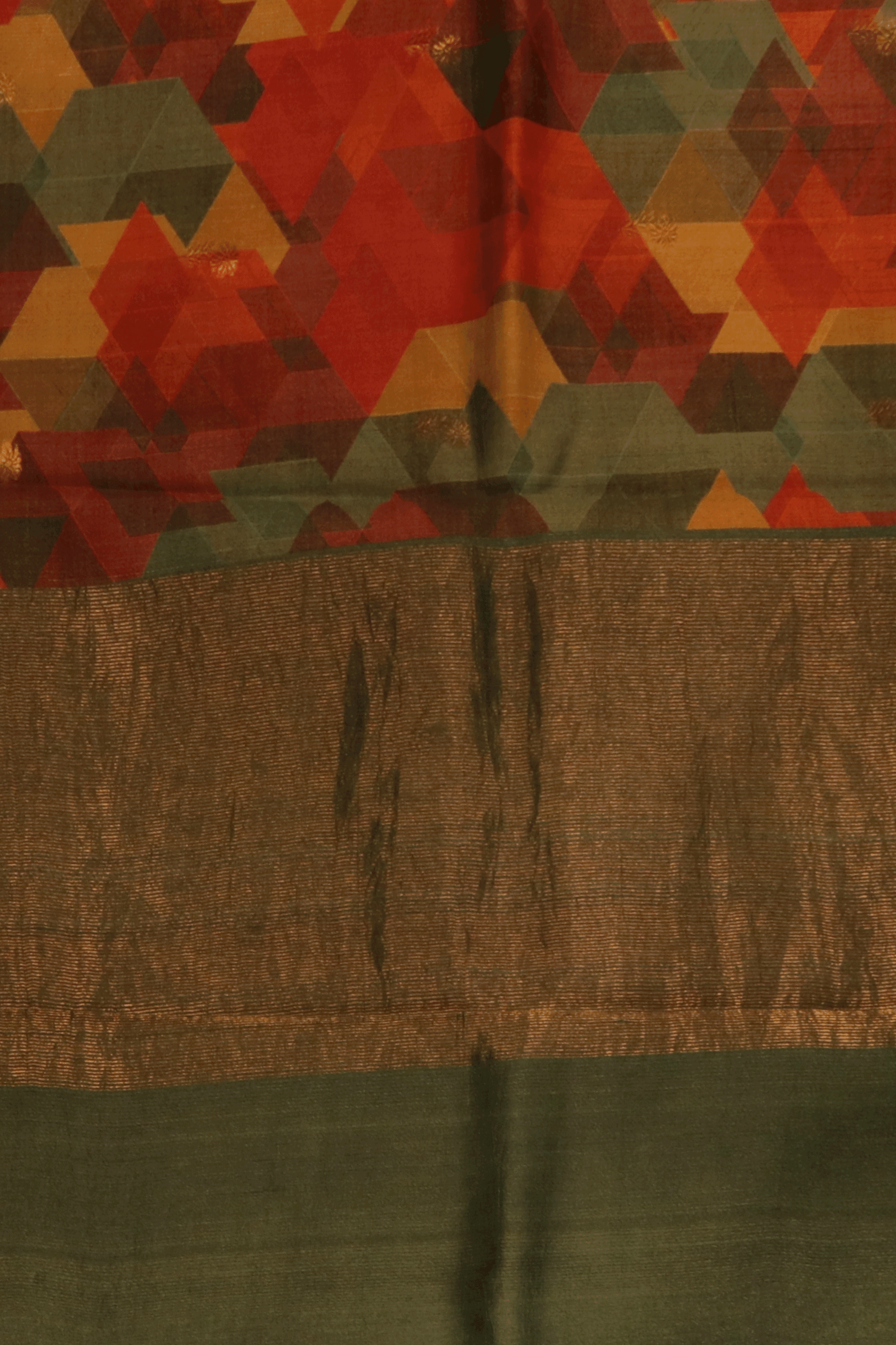 Ivory Printed Organza Saree (Copy)  Mokshaa