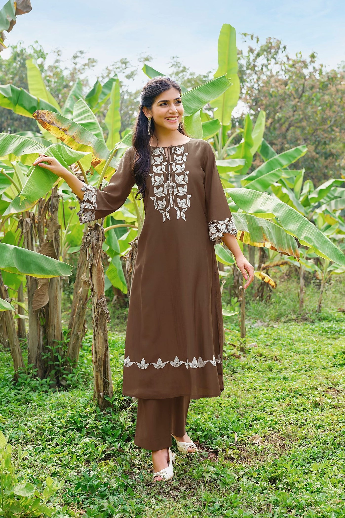 Brown Kurta Set