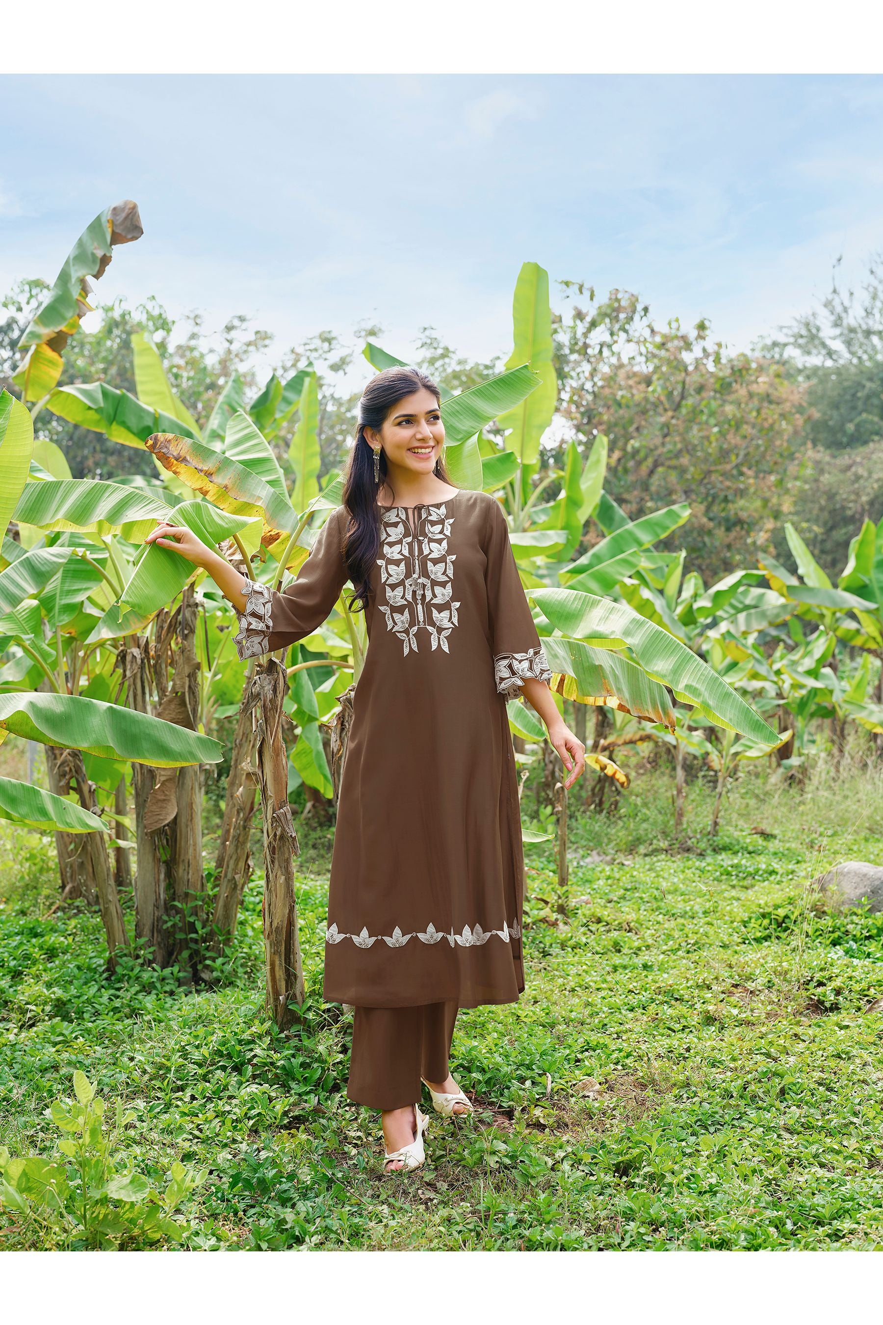 Brown Kurta Set