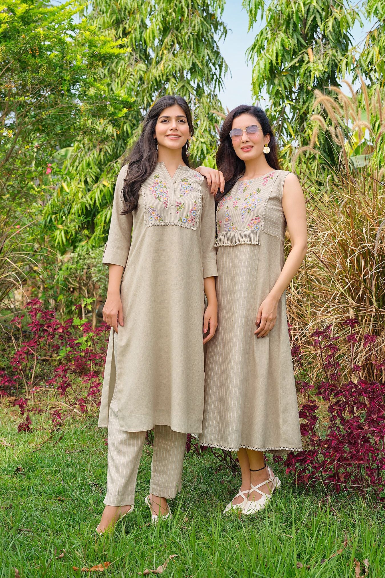 Beige Kurta Set