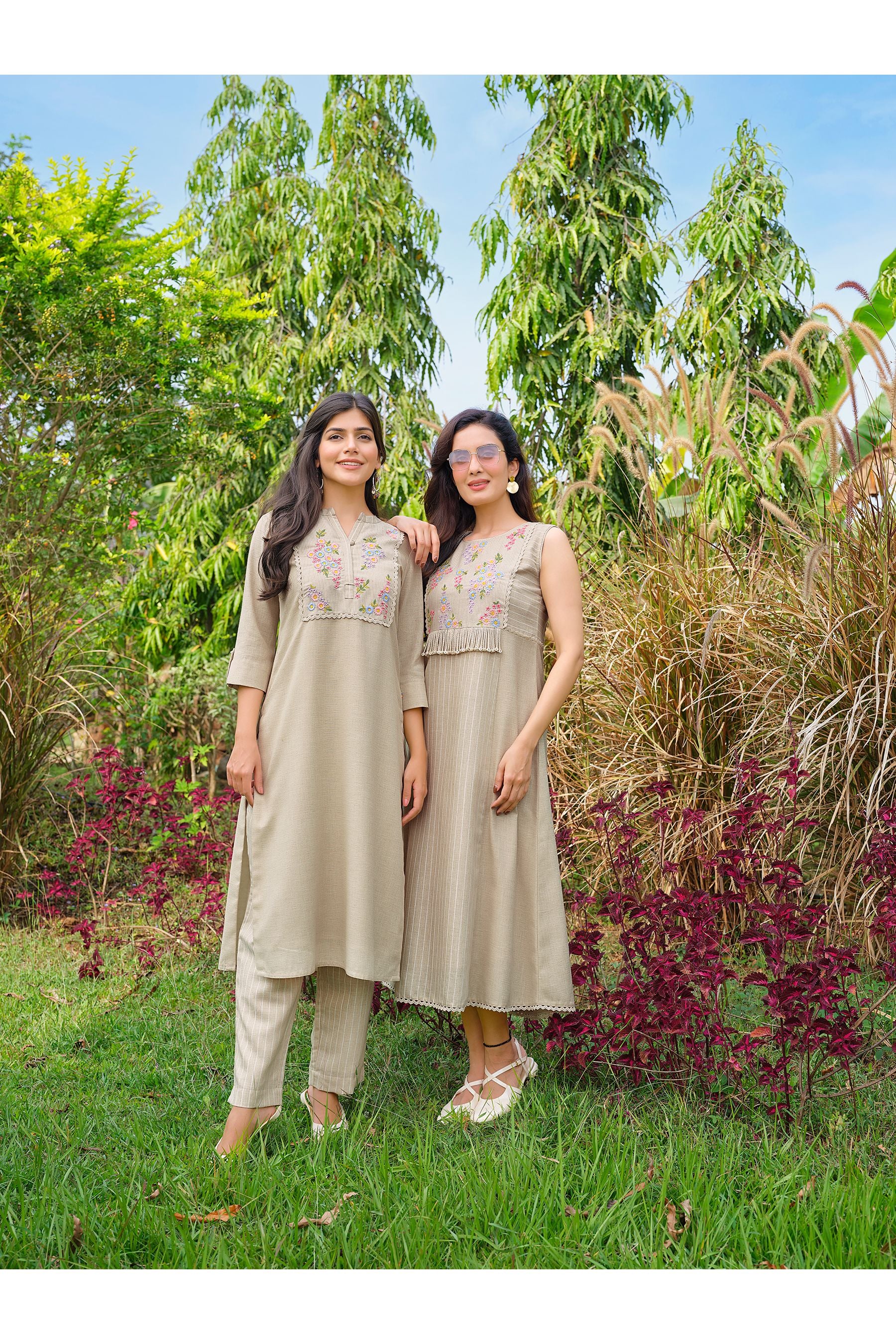 Beige Kurta Set