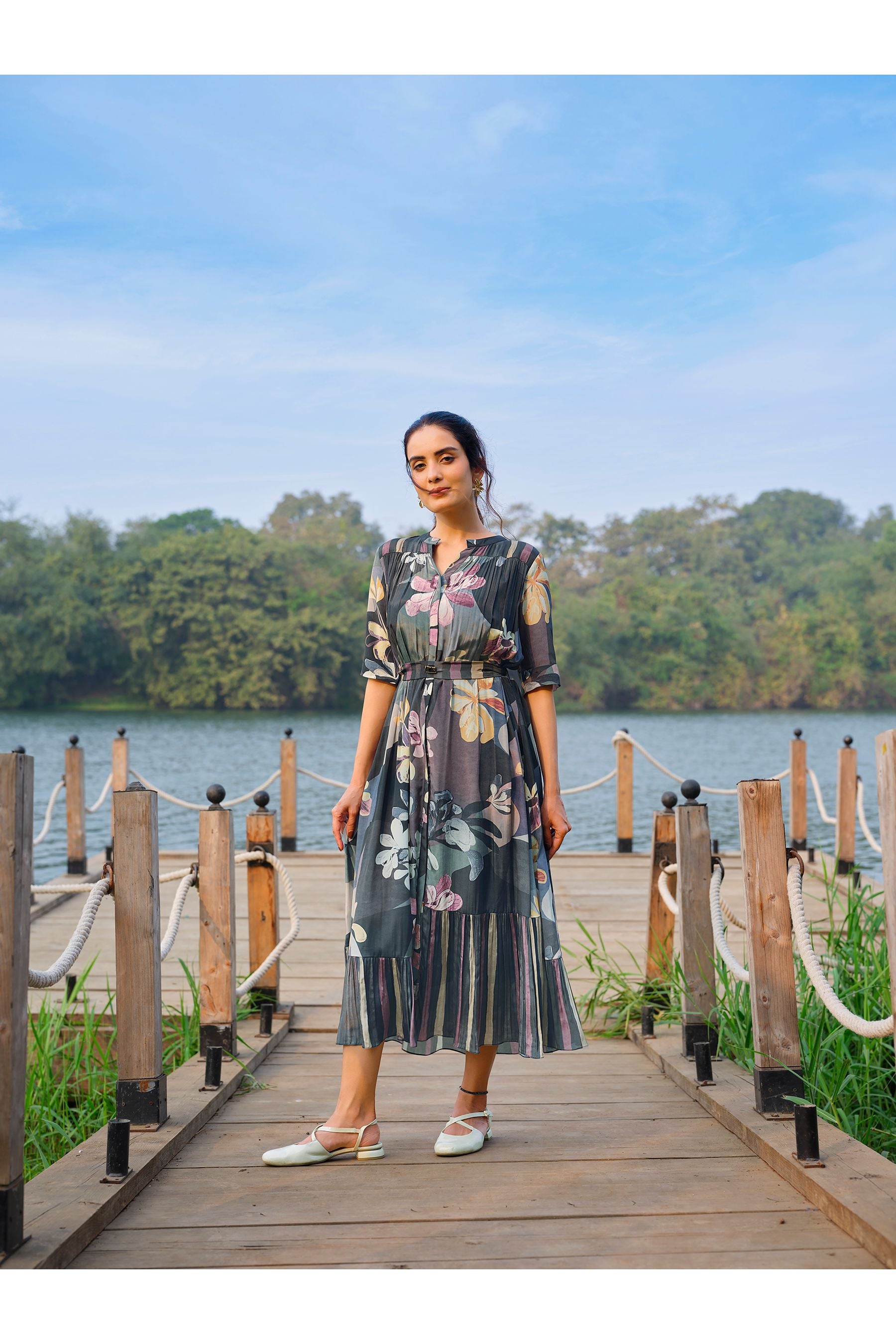 Multicolour Printed Dress