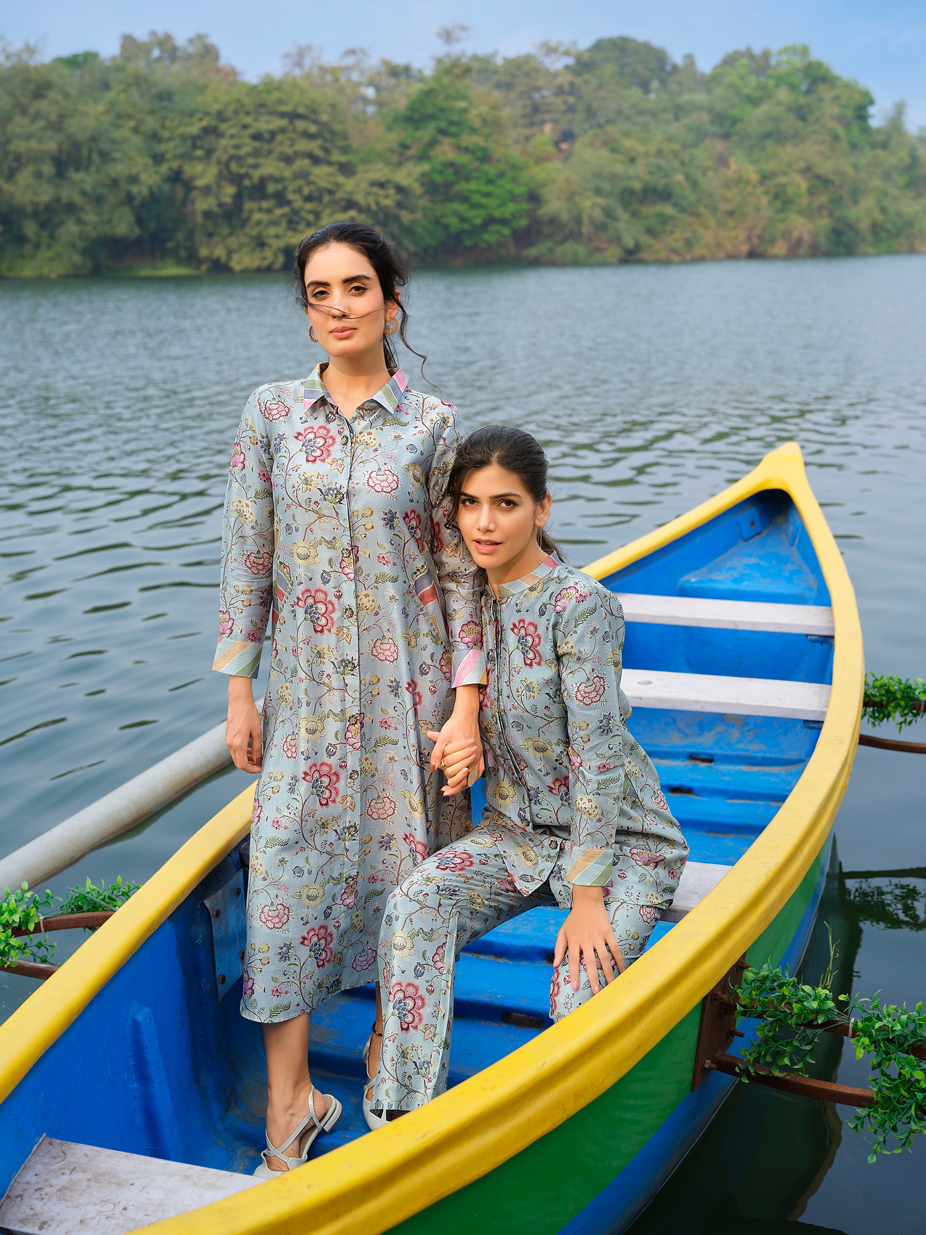 Pastel Floral Printed Dress