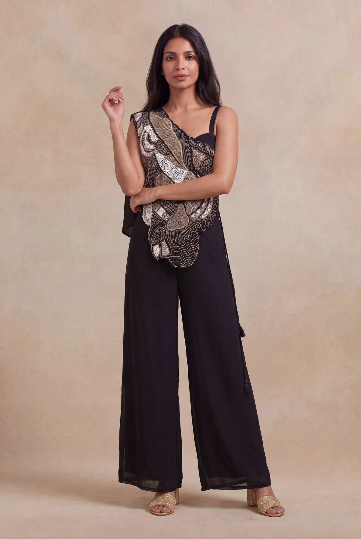 Black One-Shoulder Jumpsuit