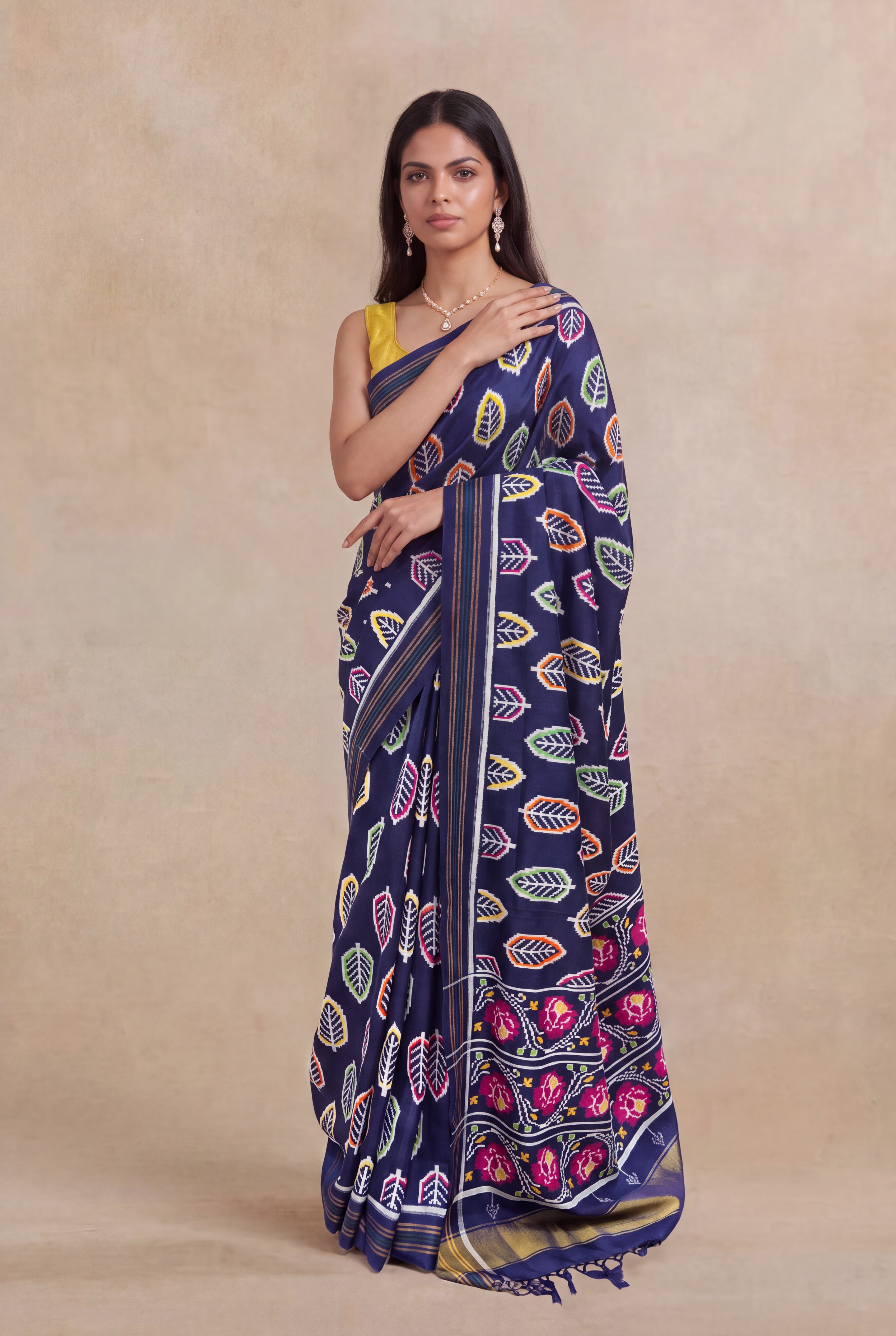 Blue Pattan Patola Silk Saree